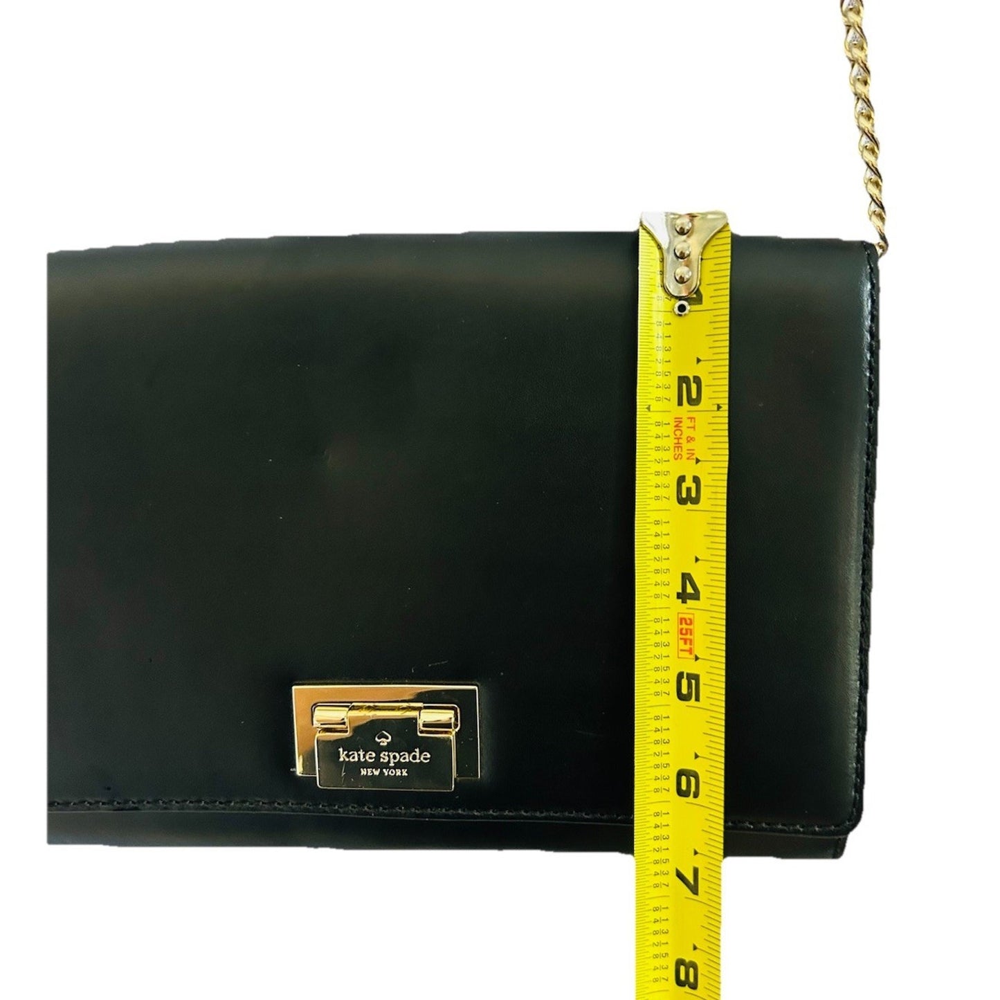 Kate Spade Harwood Place Fiona Leather New Square Shoulder Crossbody Black NWT