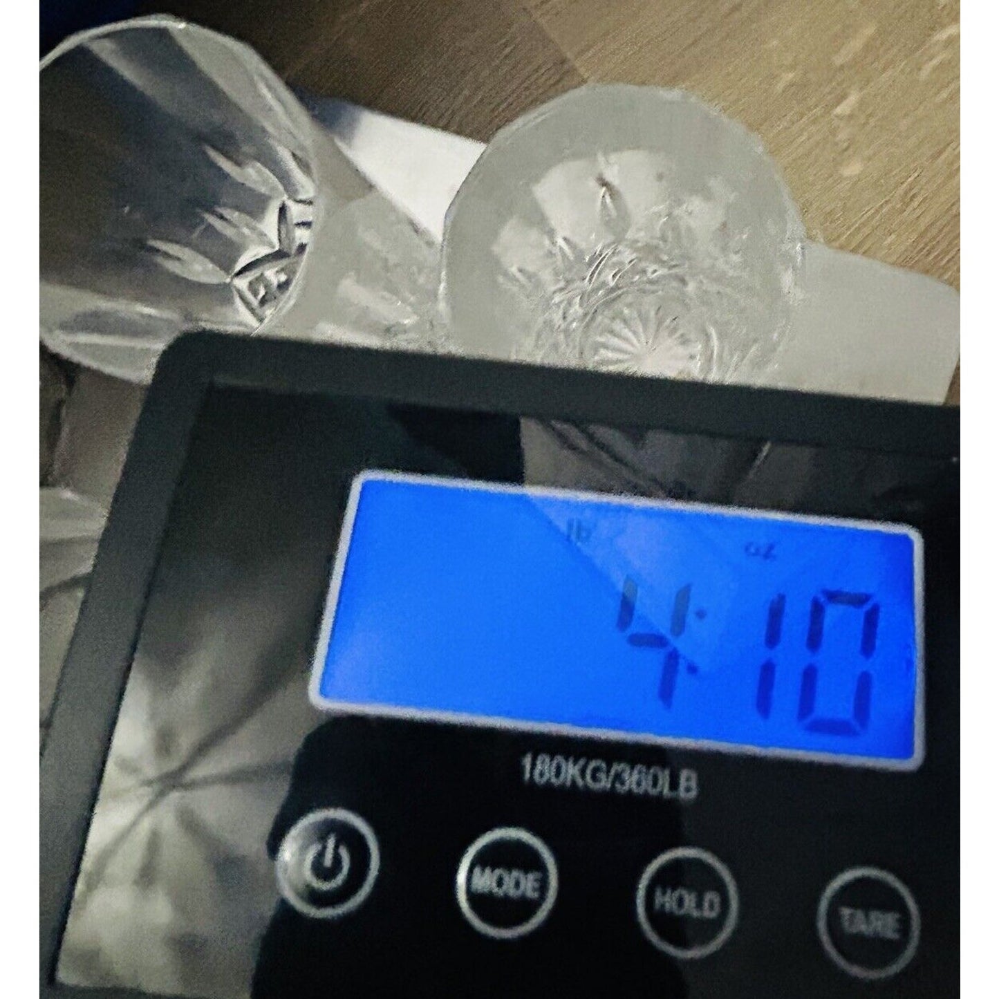 4 Royal Crystal High Ball Glasses Diamond Cut Pattern Height 5 7/8 inch Vintage