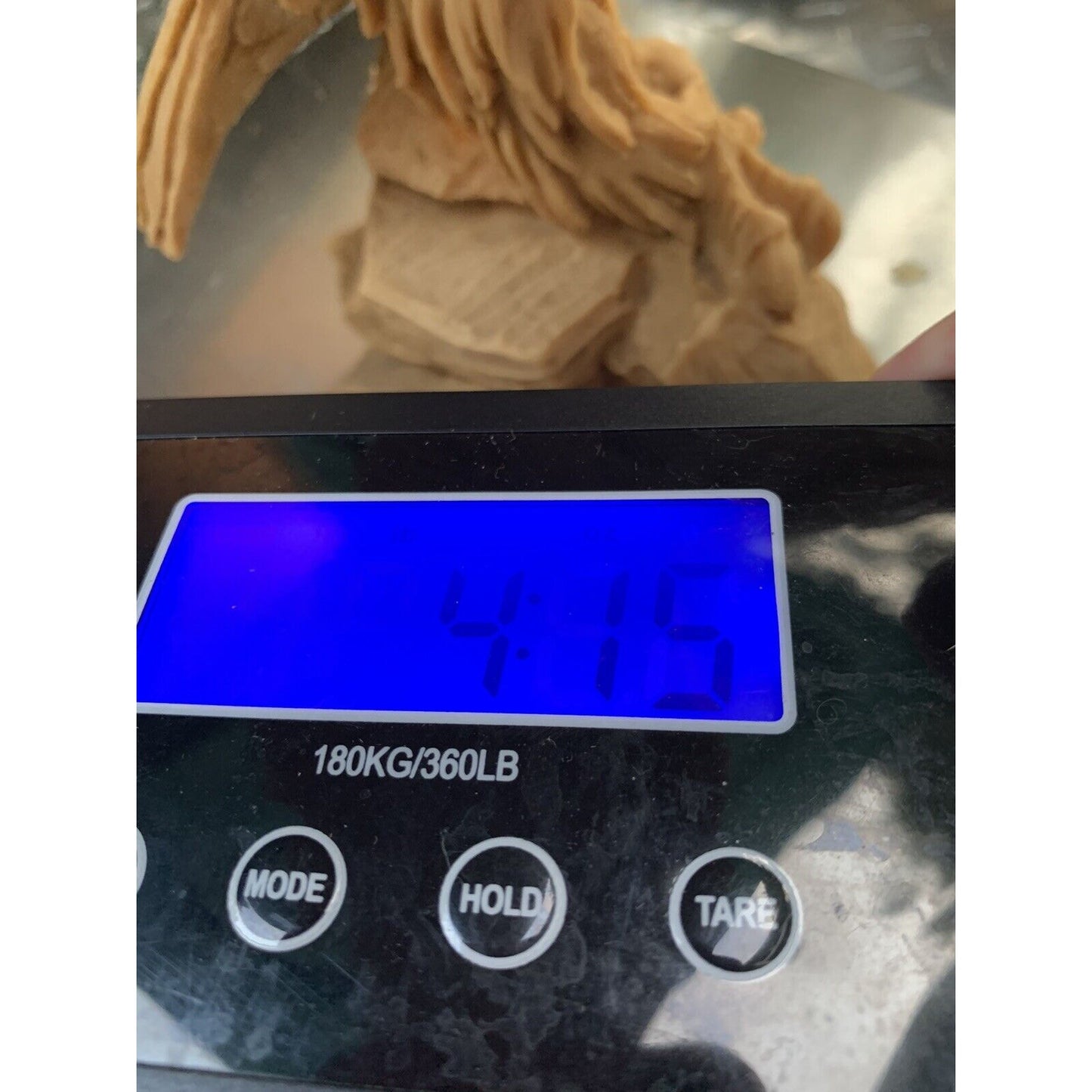 Vintage Eagle Sculpture Statue 12”H 13” Wing Span Red Eyes Soaring Mexico