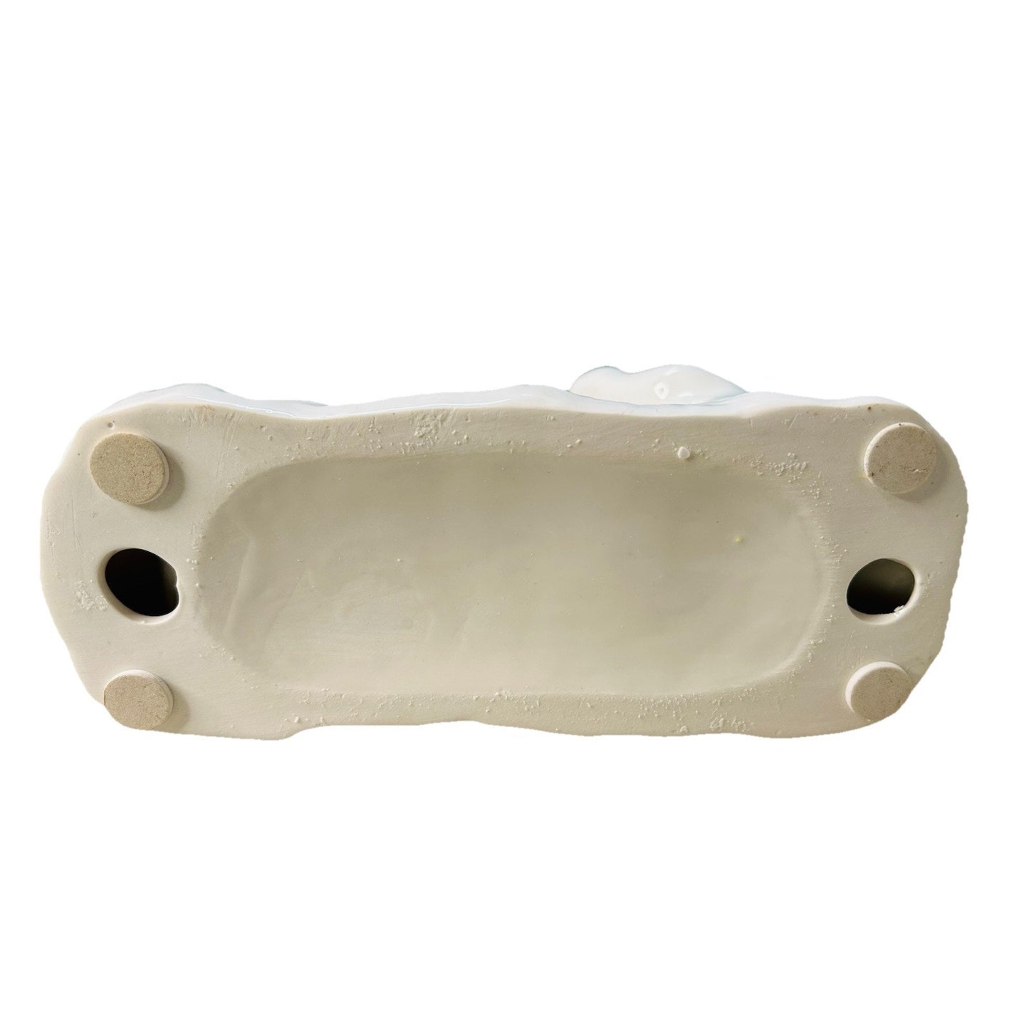 New Polar Bear White Ceramic Wine Bottle Holder Stand Rack Kitchen Bar Lodge