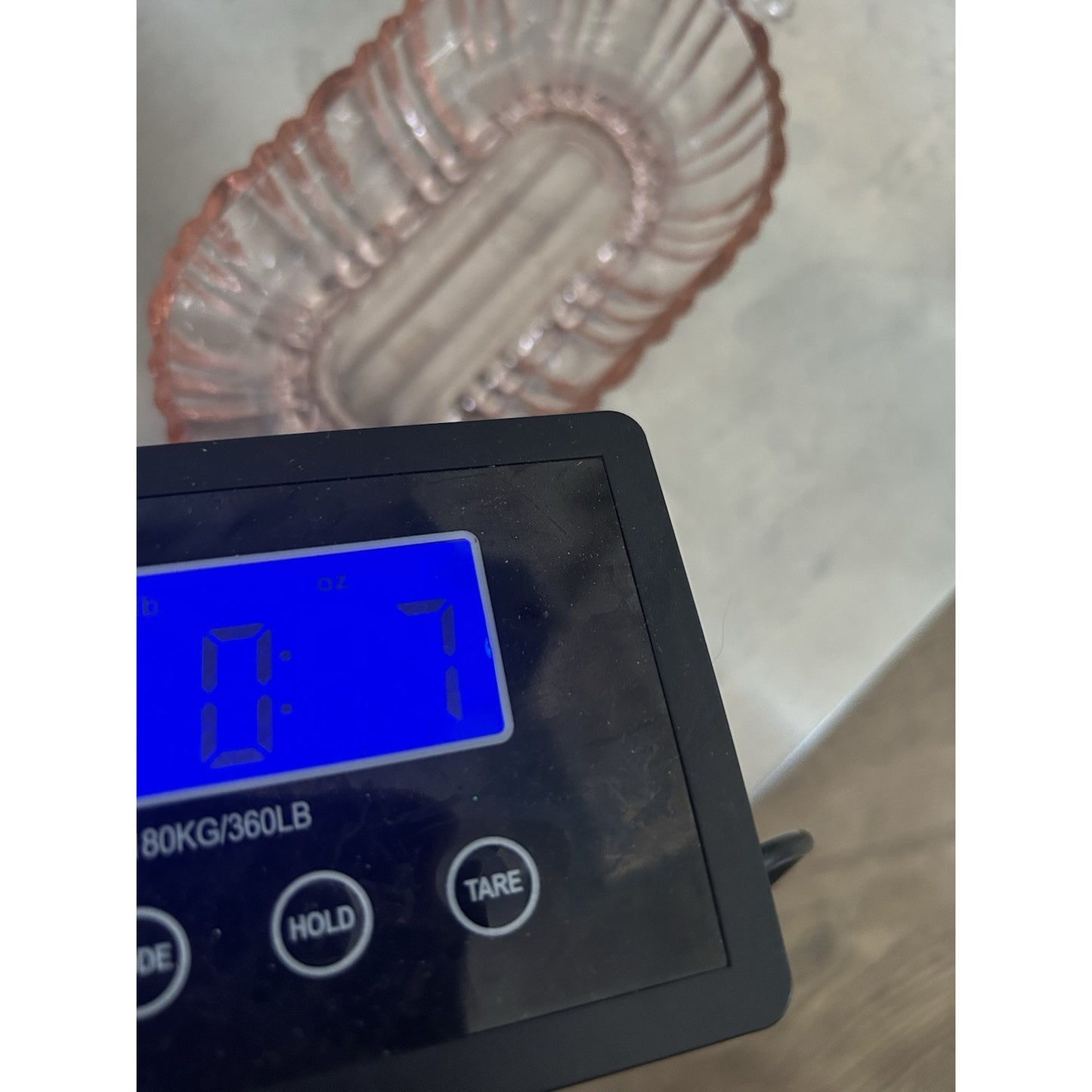 Vintage Old Cafe Pink Depression Glass Oval Olive Nut Bowl Anchor Hocking Small