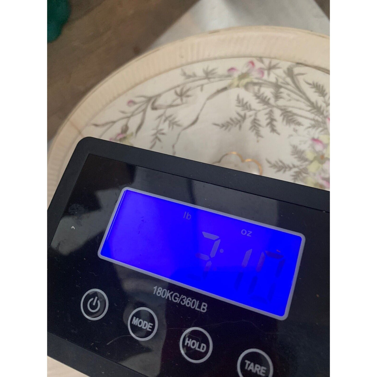 Antique Adamantine China Floral Pattern Covered Serving Dish Pink Yellow Flowers