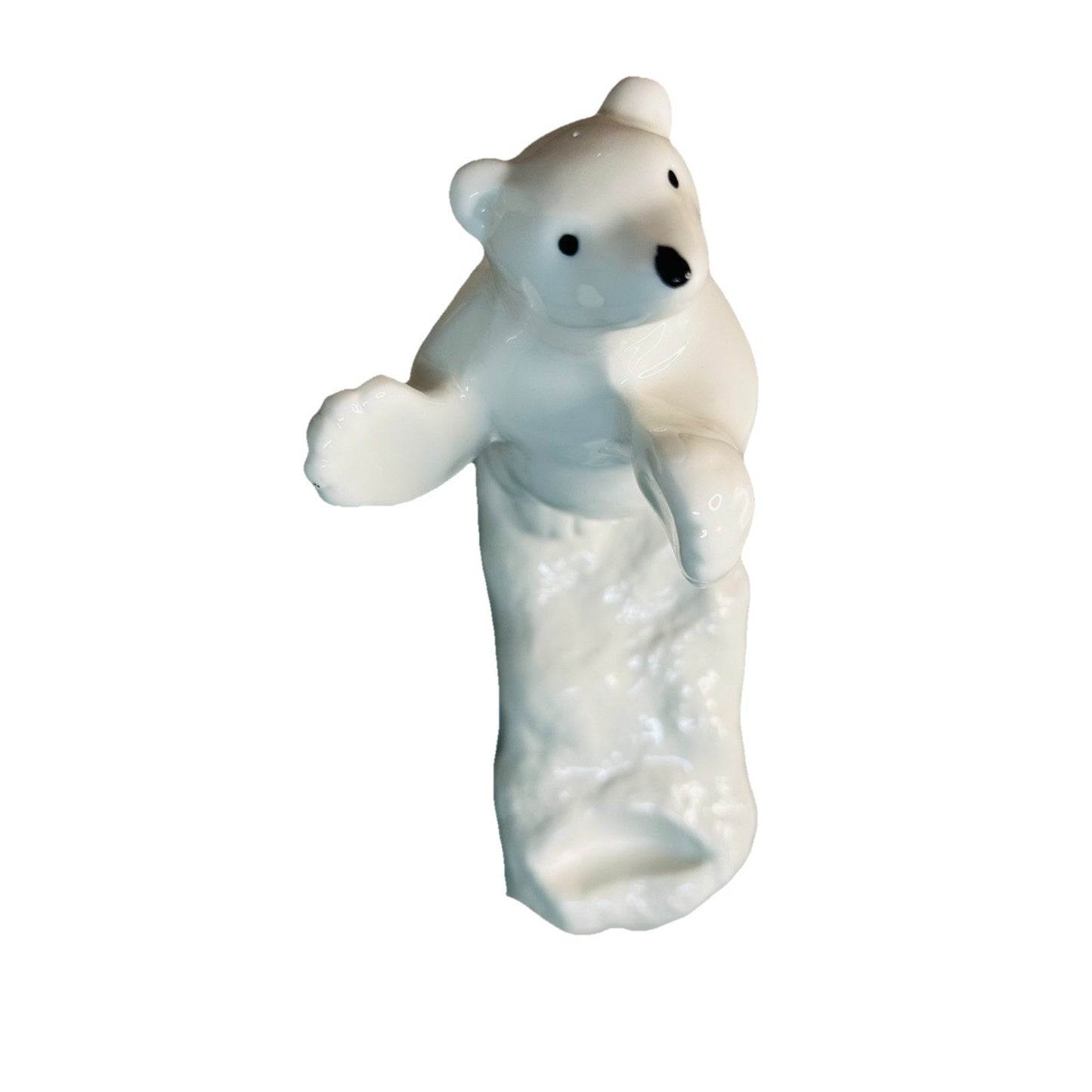 New Polar Bear White Ceramic Wine Bottle Holder Stand Rack Kitchen Bar Lodge