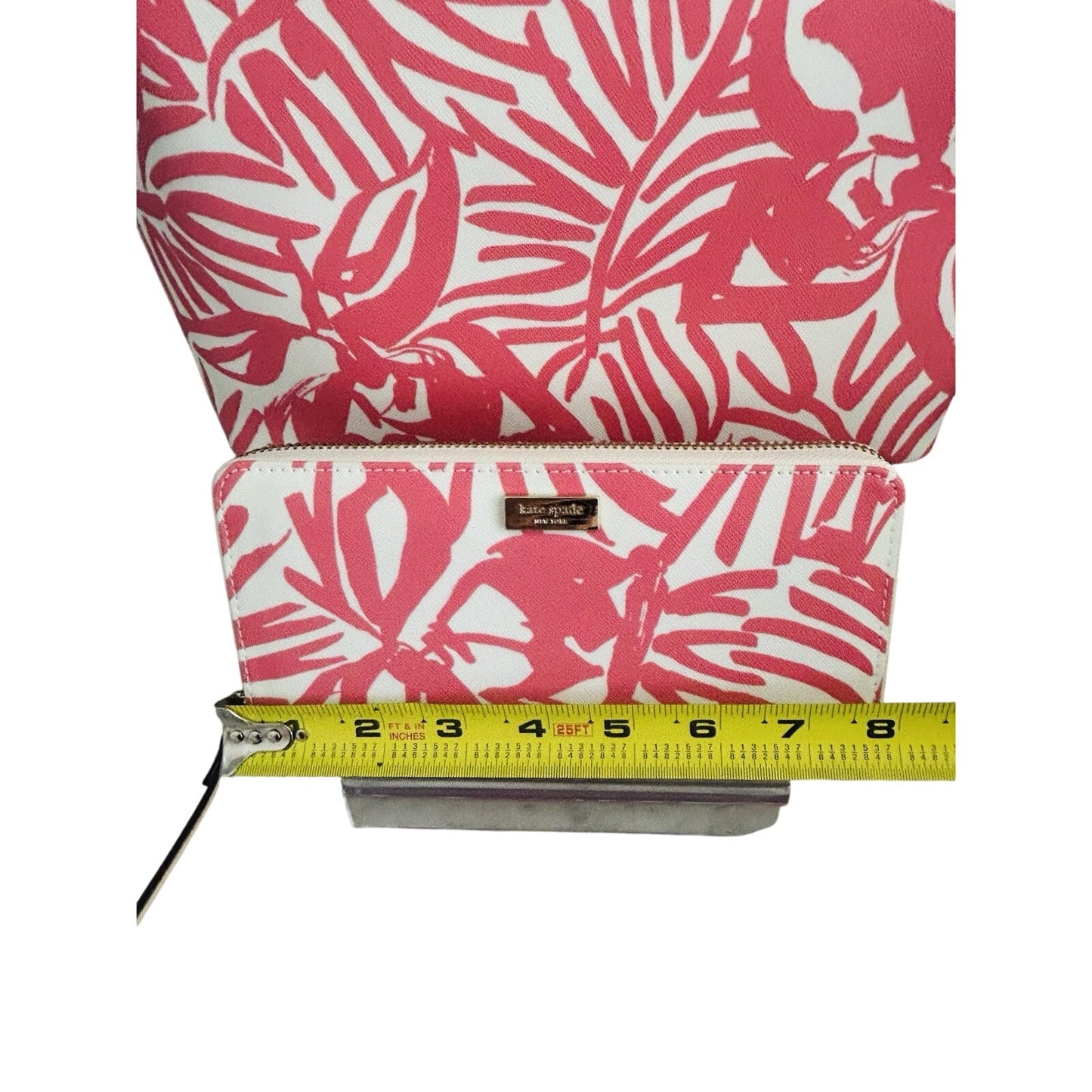 Kate Spade Jules Grant Street Juno Satchel & Wallet Palms Pink Tropical Bag Mini New With Tags