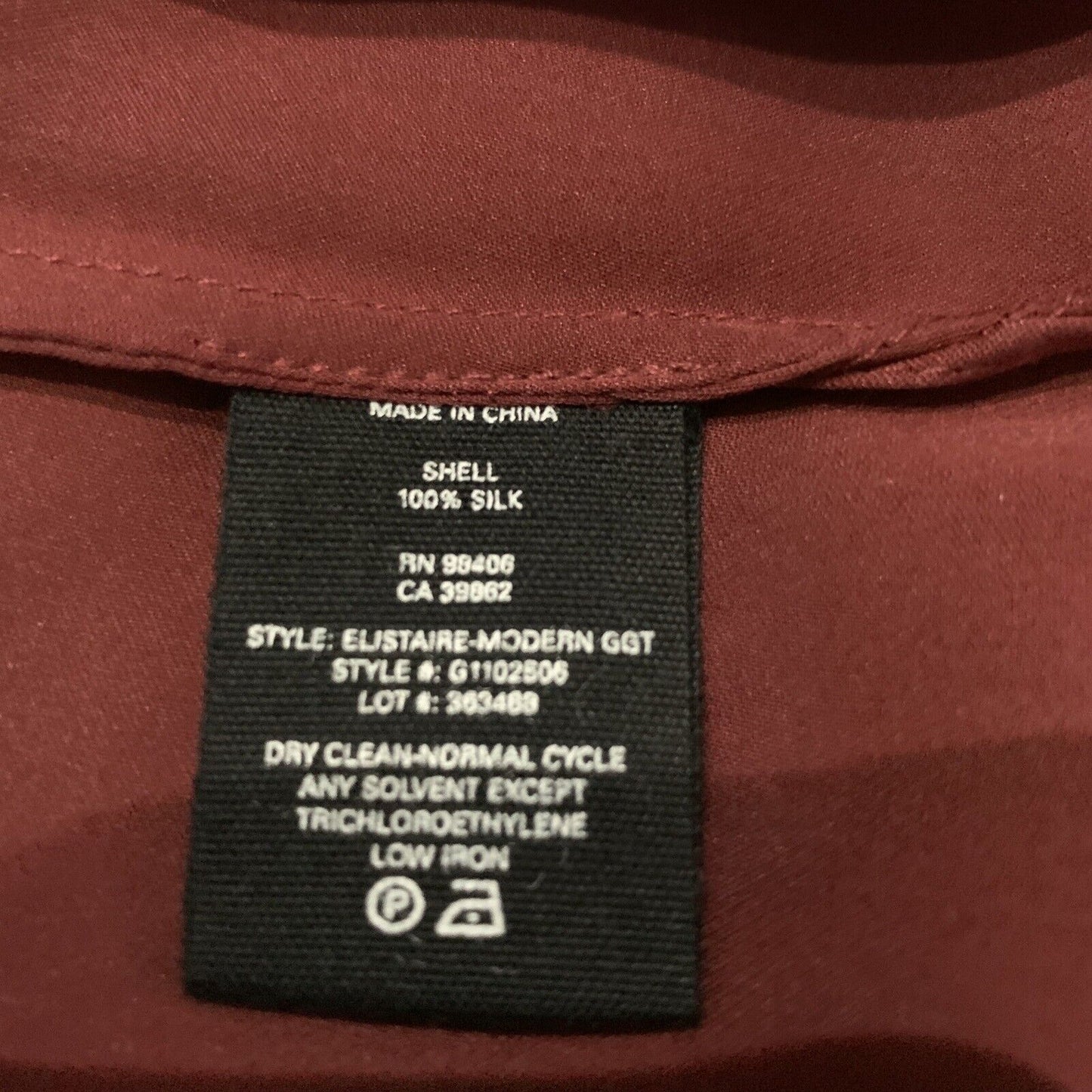 NWT Theory 100% Silk Elistaire Off Shoulder Blouse Black Cherry Small MSRP 295