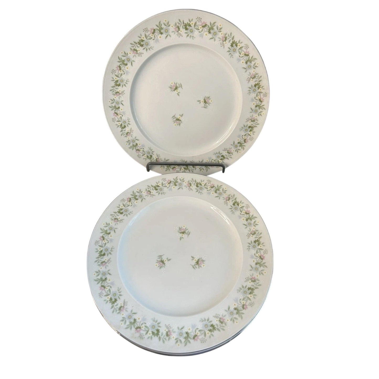 4 Johann Haviland “Forever Spring” 10” Dinner Plates Porcelain Germany EUC