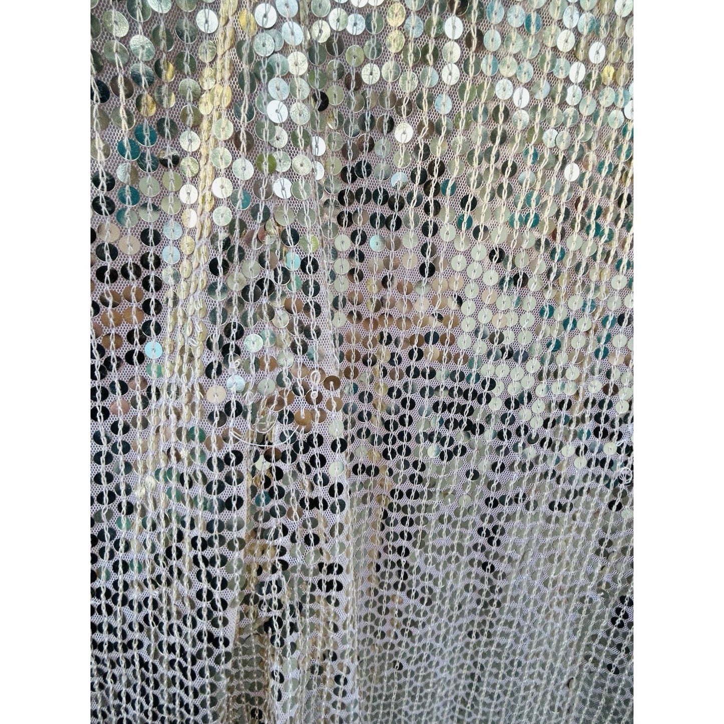 Mac Duggal Gold Gown Size 14 Sequined High Neck Long Sleeve Draped Dress 10824