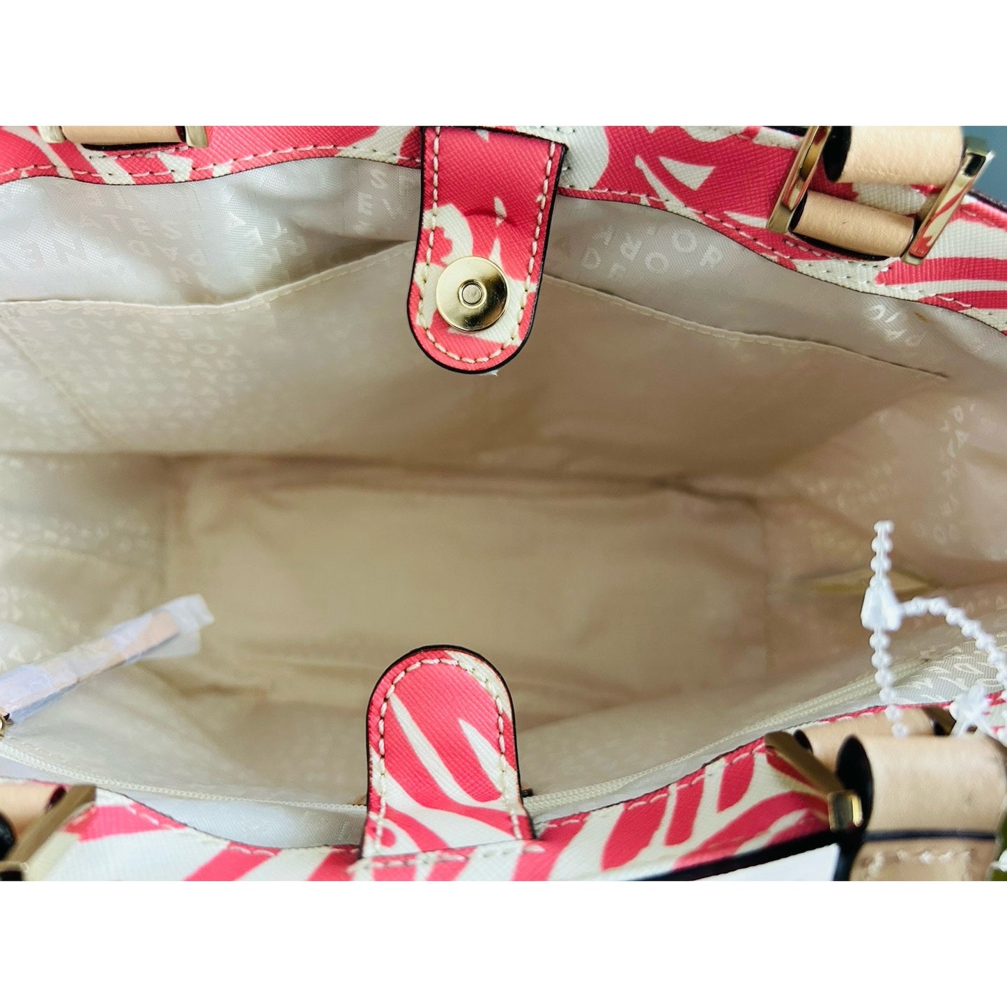 Kate Spade Jules Grant Street Juno Satchel & Wallet Palms Pink Tropical Bag Mini New With Tags