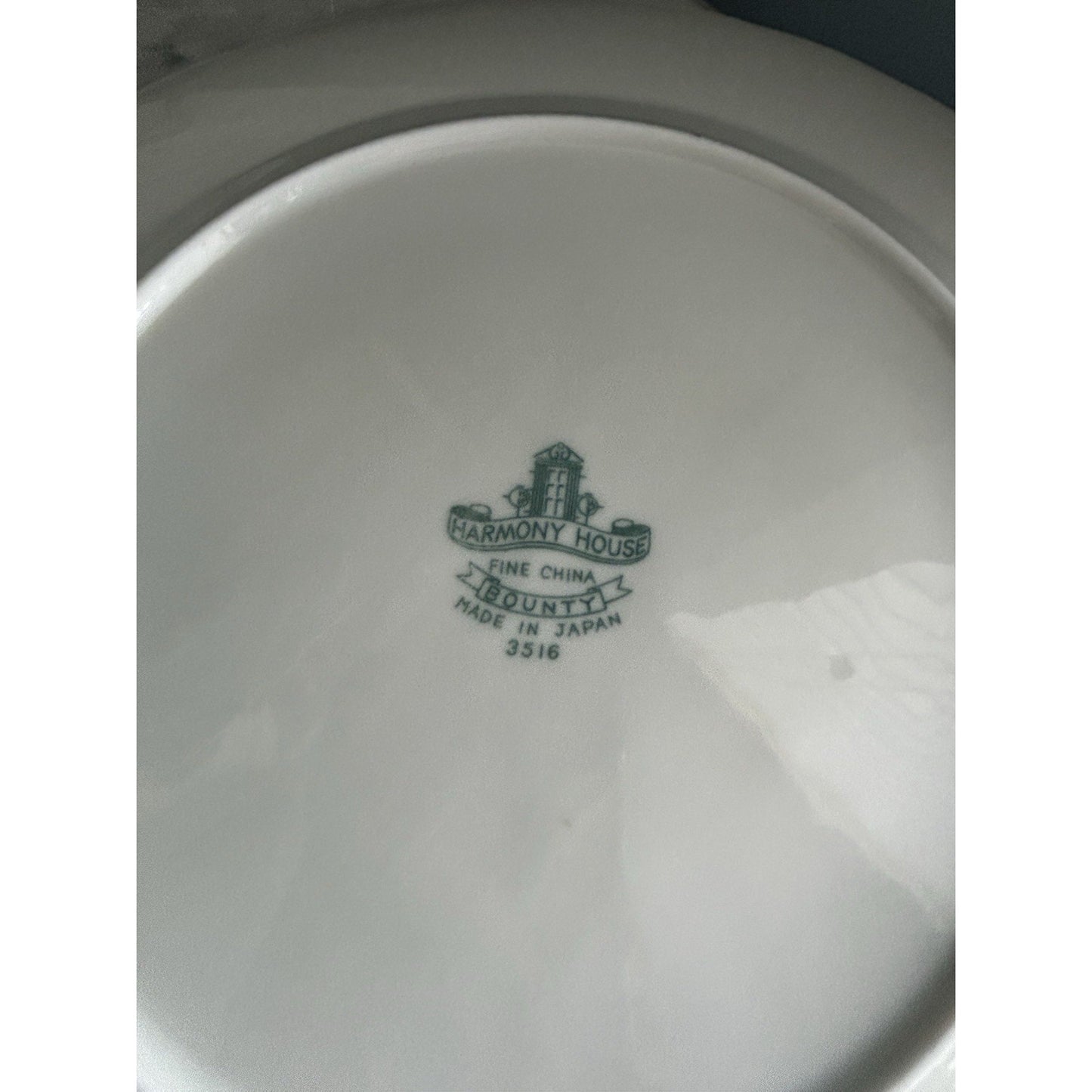 (3) Harmony House "Bounty"10” Dinner Plates Fine China 3516 Japan Vintage Fruit