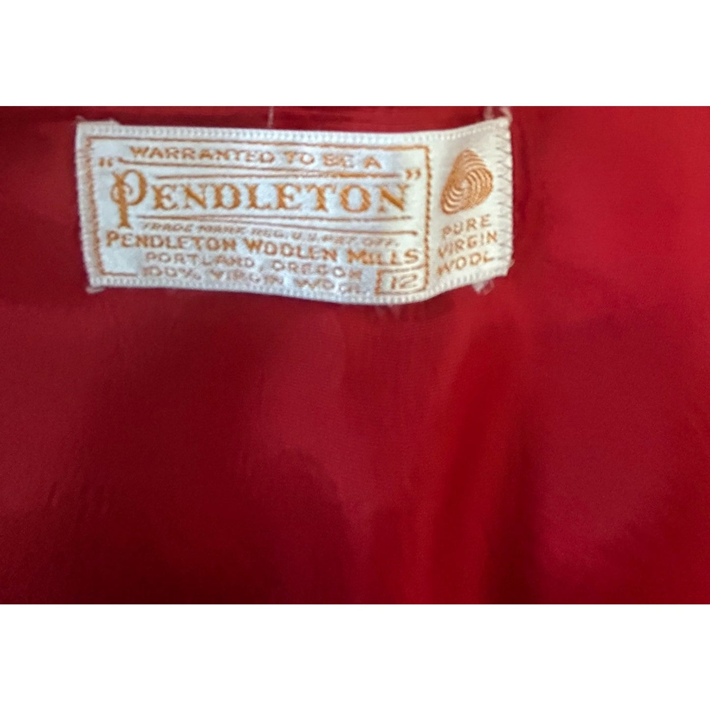 Vintage Pendleton Skirt Women’s Size 12 Virgin Wool Red Plaid 27” Waist 23” Long