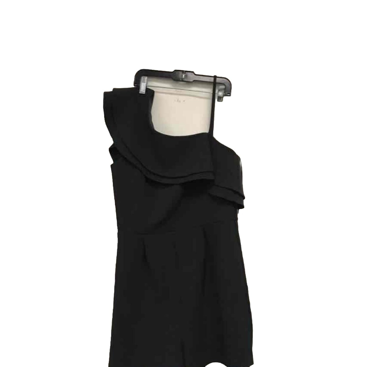 NWT TopShop One Shoulder Ruffle Playsuit Romper Jumpsuit Size 6 Black Orig. $90