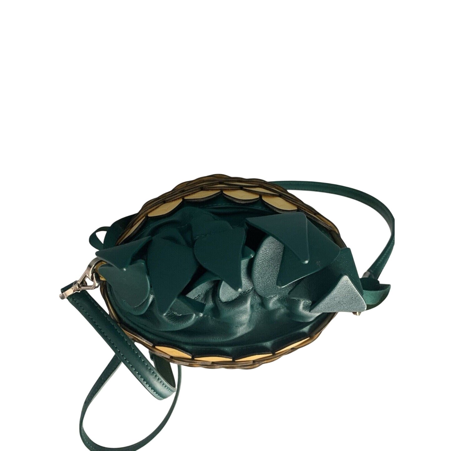 Kate Spade New York Pineapple Crossbody Yellow Green Leather Purse Novelty