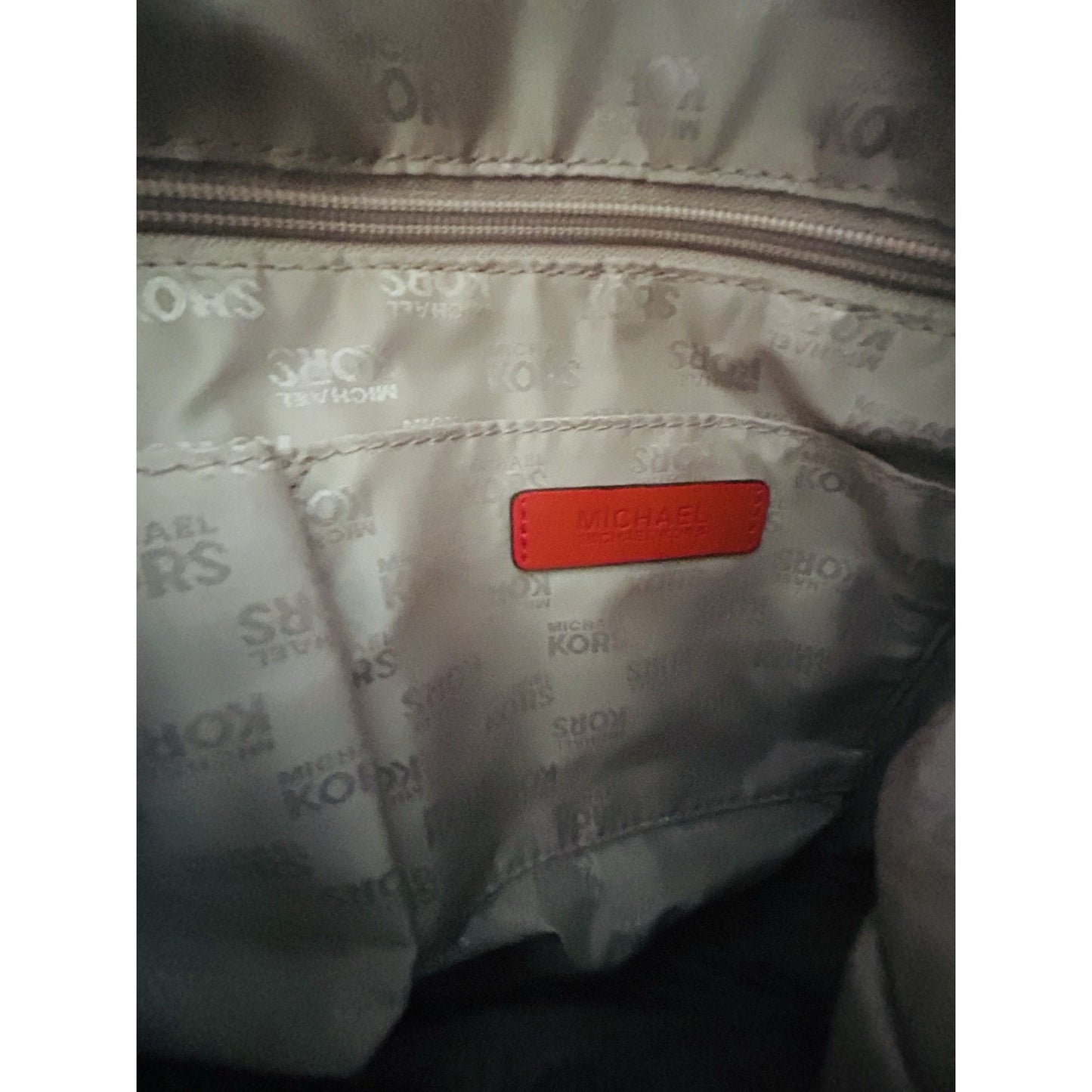 Michael Kors Moxley MD Orange Soft Leather Shoulder Bag Expandable Hobo Gold