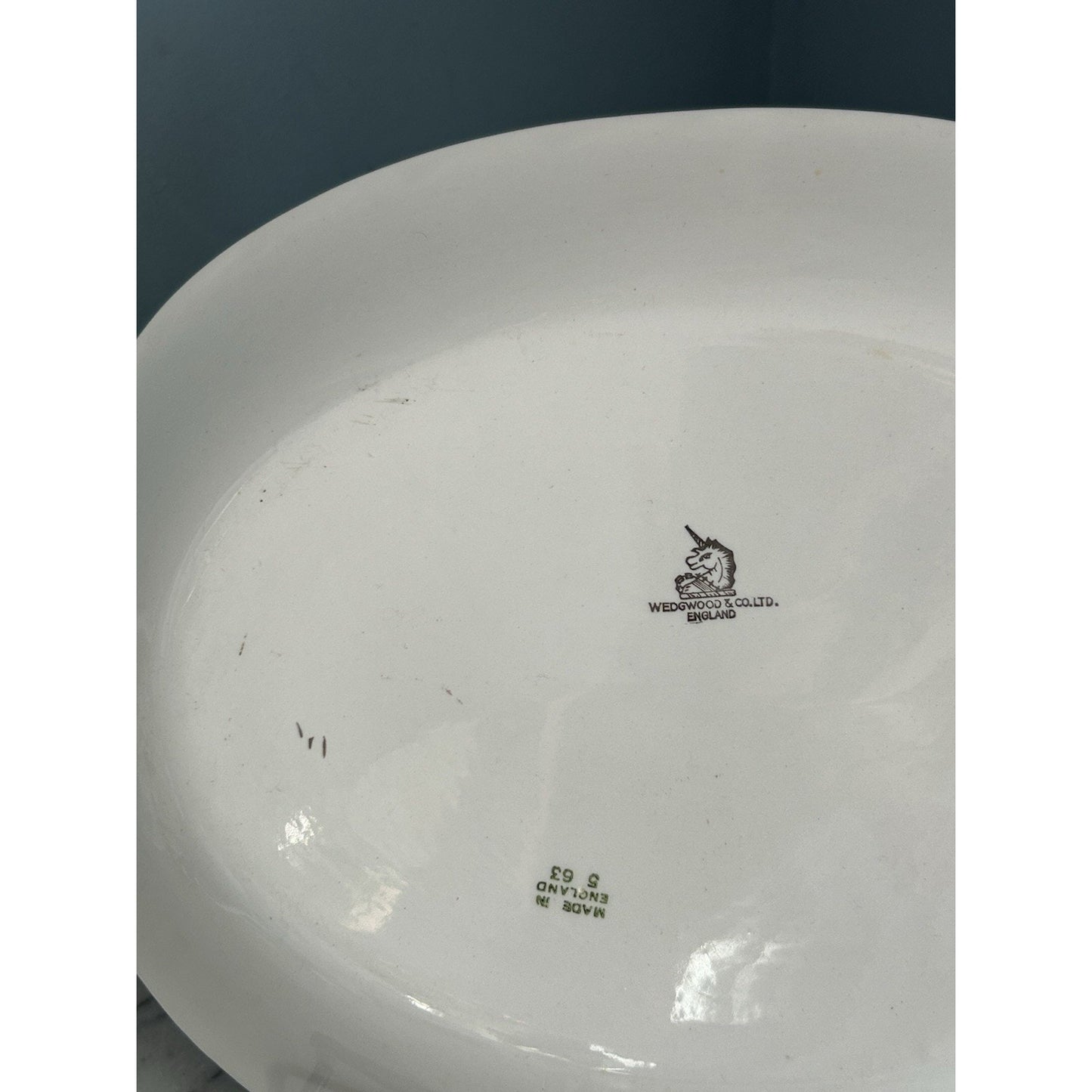 Wedgewood England PINK HOPE Circa 1960 Oval Serving Platter GC Vintage