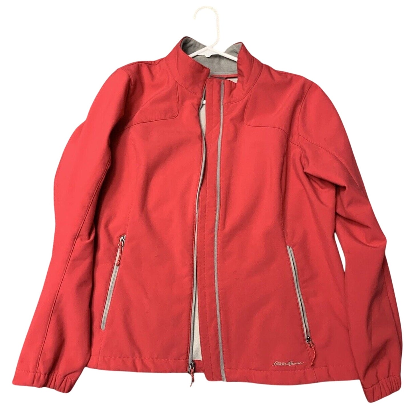 Eddie Bauer Women's Size XL Hot Pink Shell Jacket Coat Liner Windbreaker