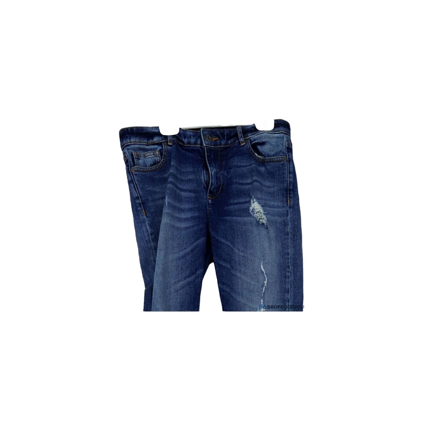 Armani Exchange Women’s Size 27 Jeans Denim Bootcut Distressed Medium Wash AX