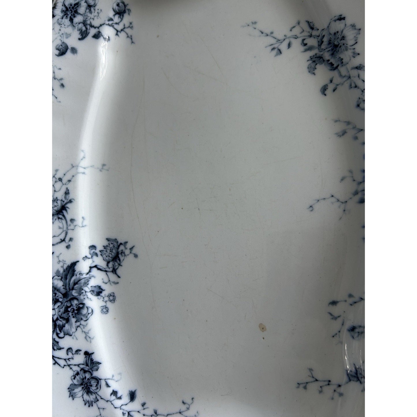 Antique W.H. Grindley & Co Wildflower England Platter 10.25” x 14.25” Marked F