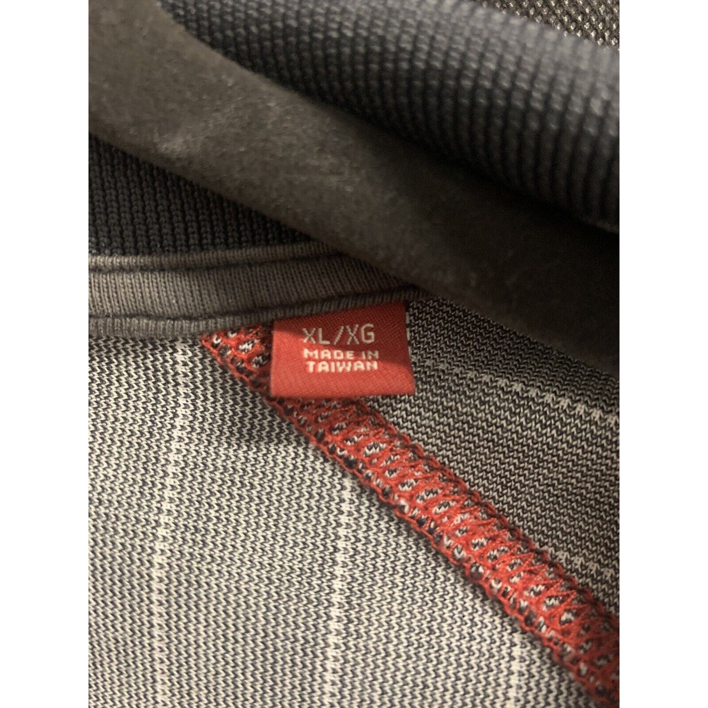 Tommy Hilfiger Vintage Red Label Denim XL Men’s Jacket Black Pin Stripe Full Zip Rock