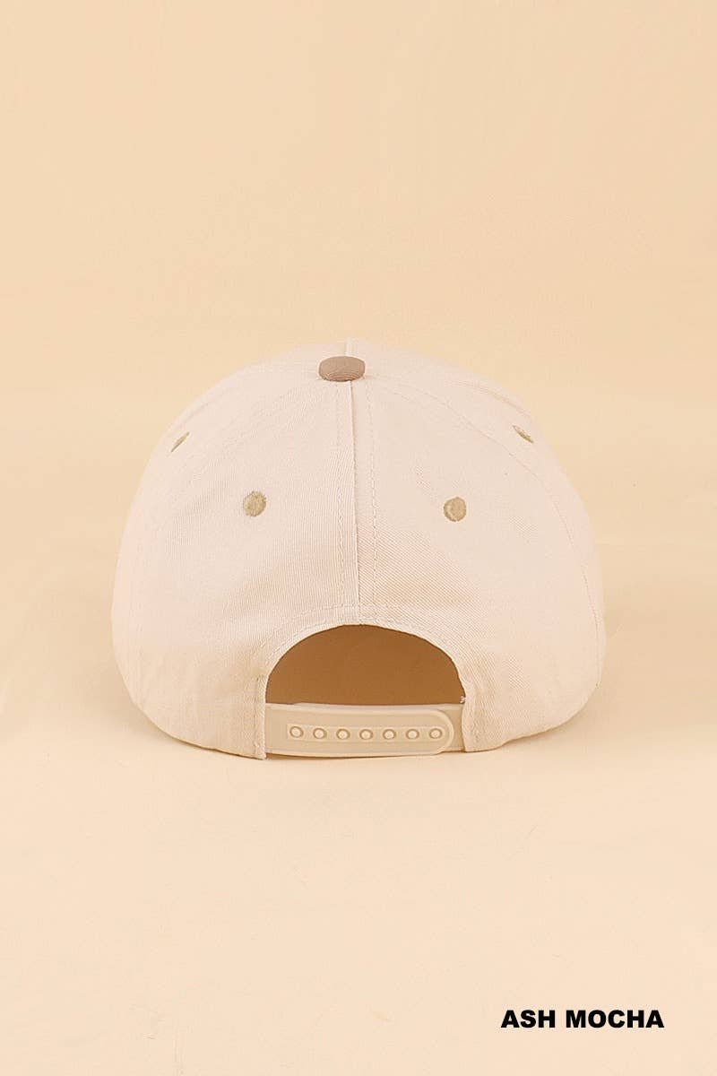 Pretty Please Two Tone Snapback Hat: BLACK / 1(ONE SIZE)