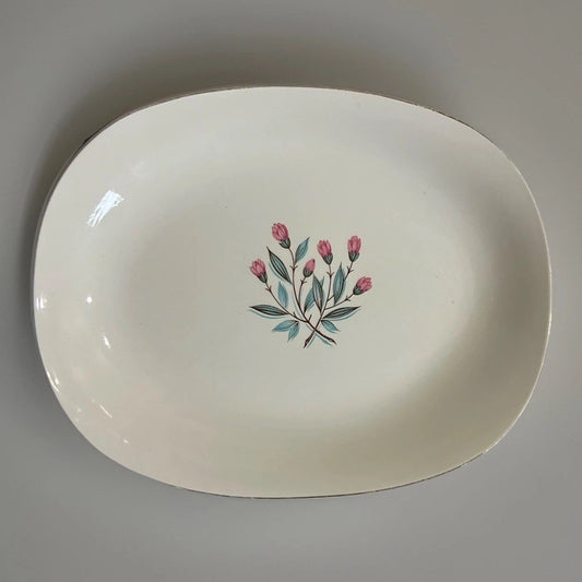 Wedgewood England PINK HOPE Circa 1960 Oval Serving Platter GC Vintage