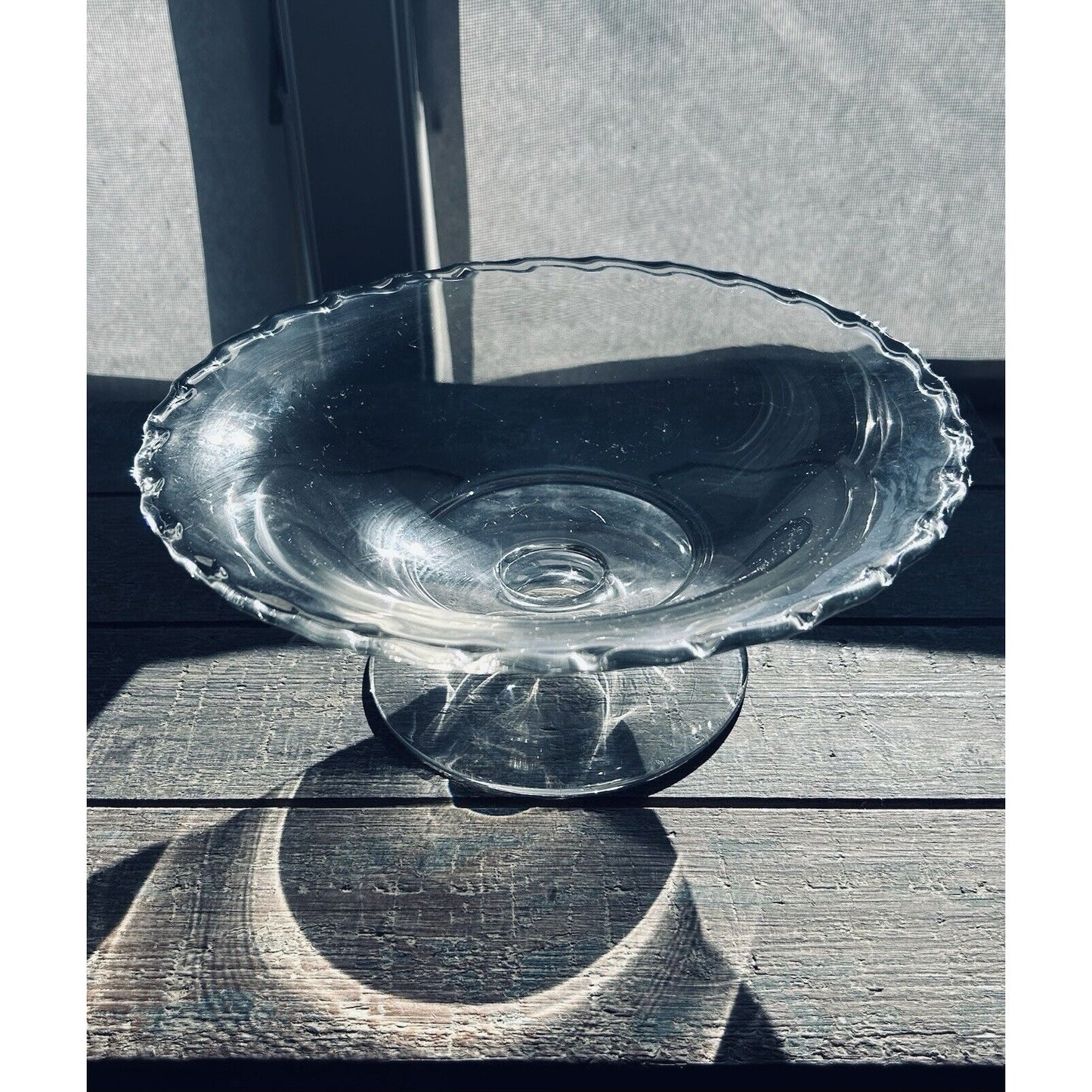 Vintage Fostoria Century Elegant Glass Bowl Footed Flared 10 3/4" Clear Compote