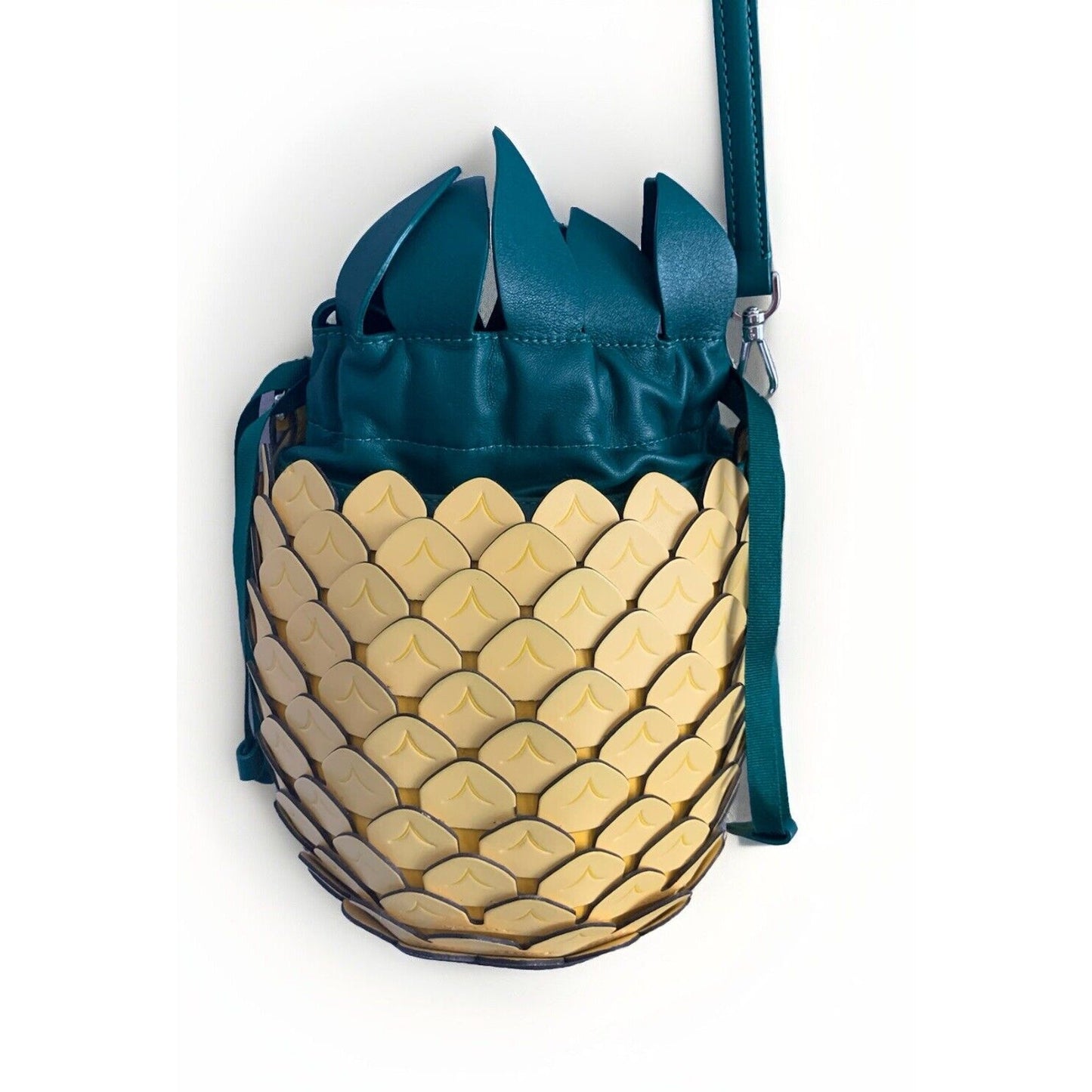 Kate Spade New York Pineapple Crossbody Yellow Green Leather Purse Novelty