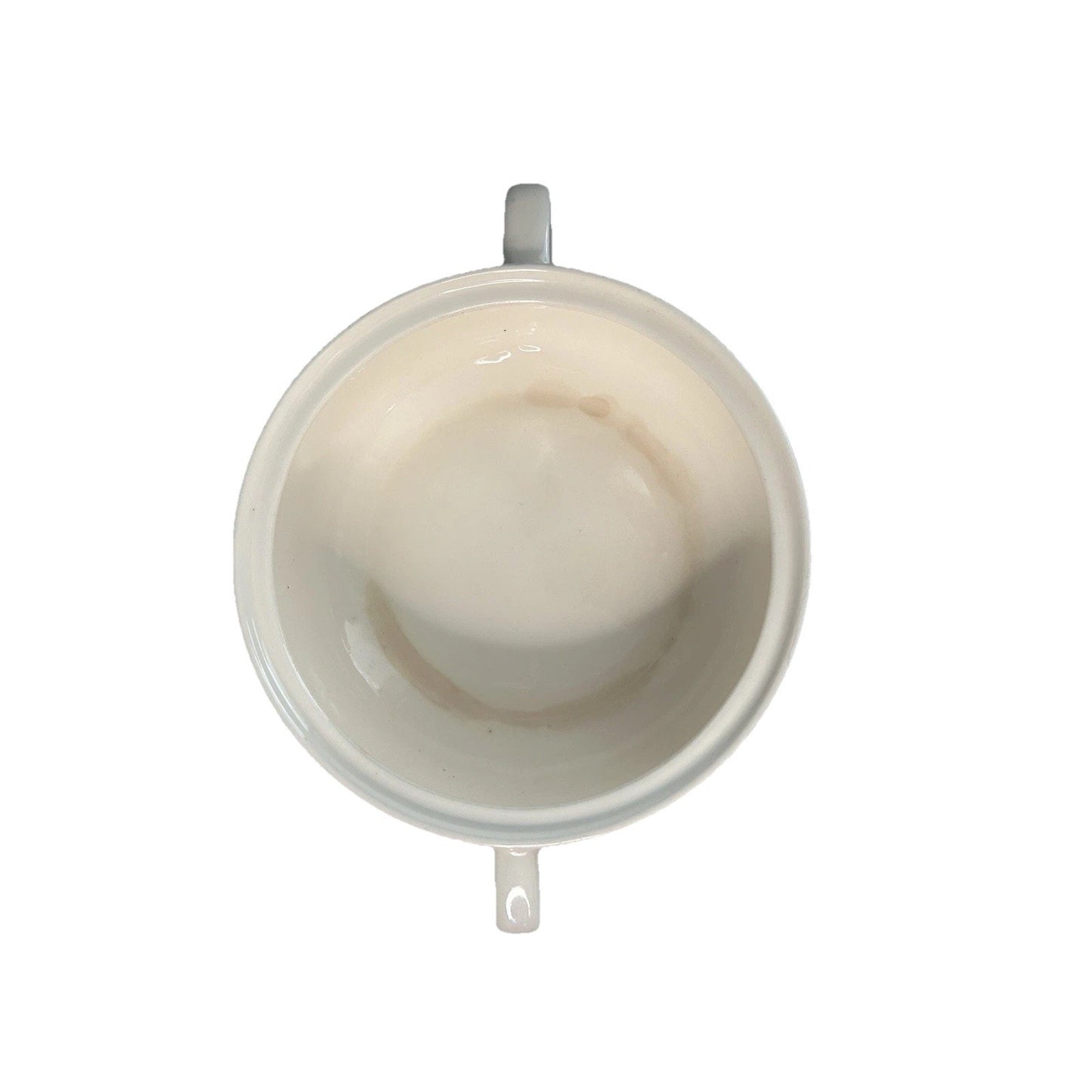 Royal Currier & Ives Blue White Ironstone Covered Casserole Dish Handles Vintage