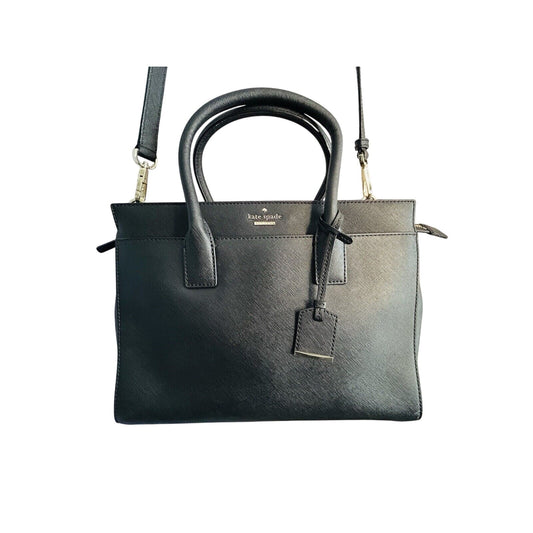 Kate Spade Cameron Street Candace Black Purse Bag Crossbody Satchel Top Handle