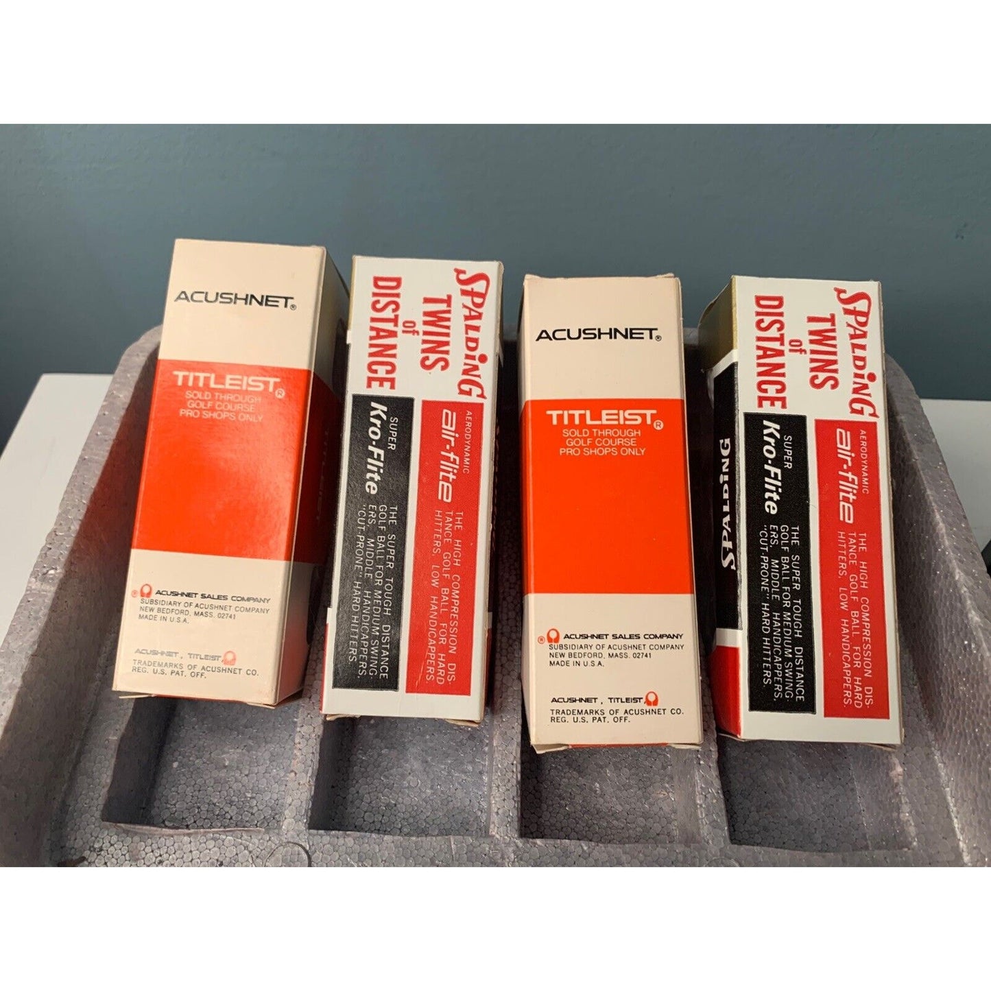 Vintage Spalding William Innes Golf Balls Unused 1968 New Old Stock Titleist