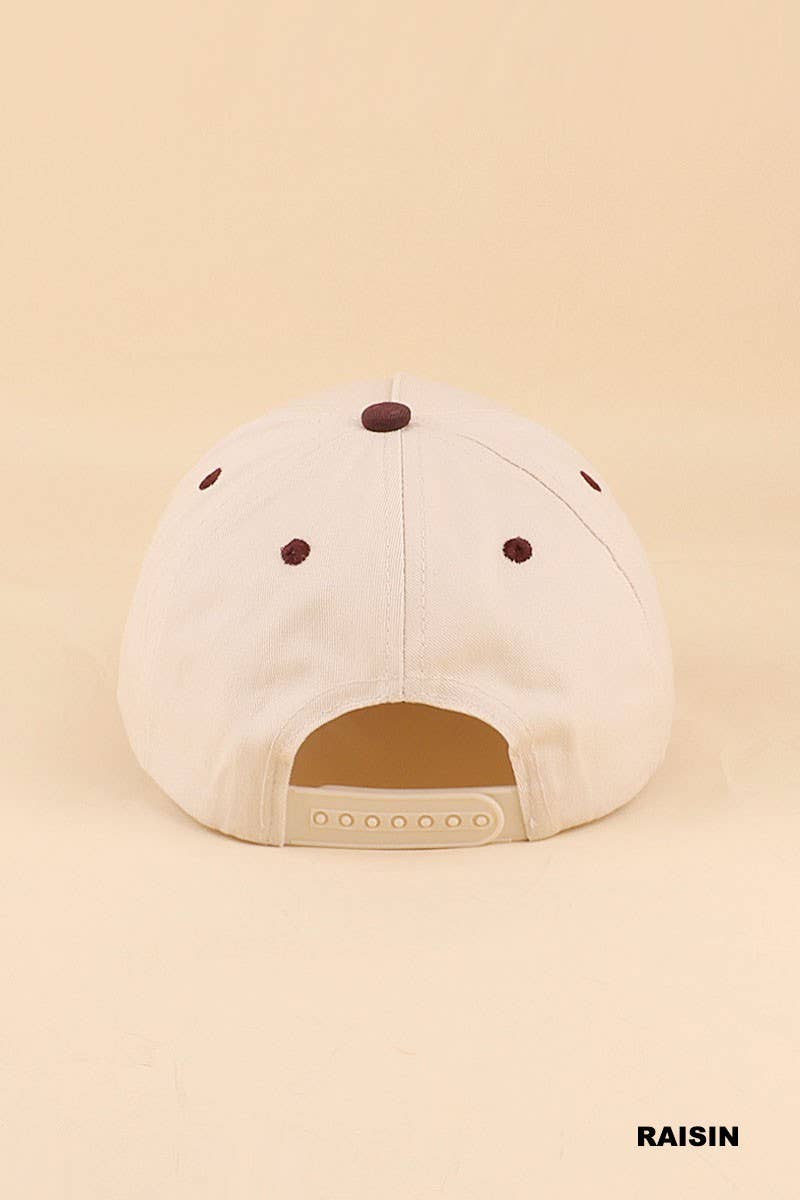 Salty But Sweet Two Tone Snapback Hat: LEOPARD / 1(ONE SIZE)