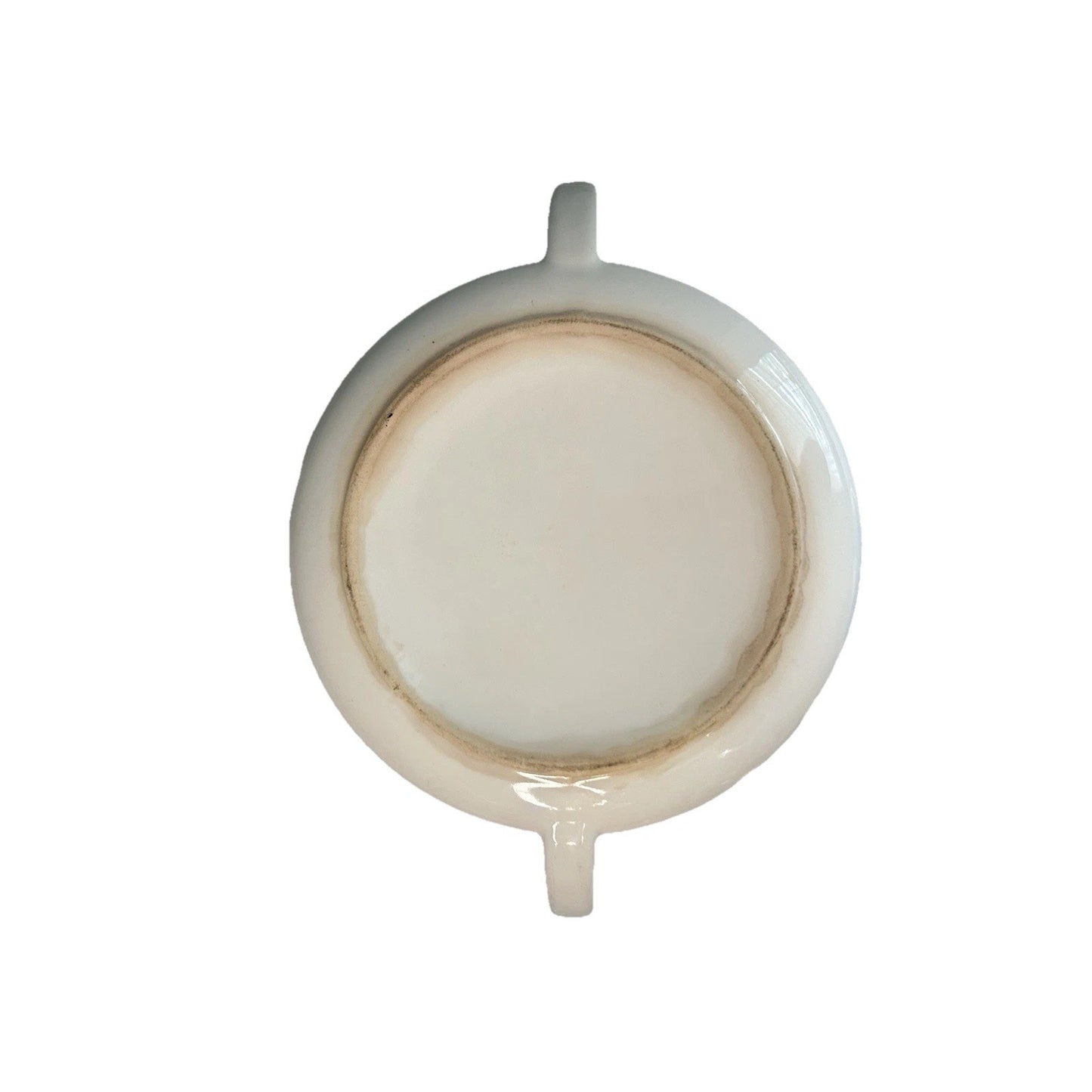 Royal Currier & Ives Blue White Ironstone Covered Casserole Dish Handles Vintage