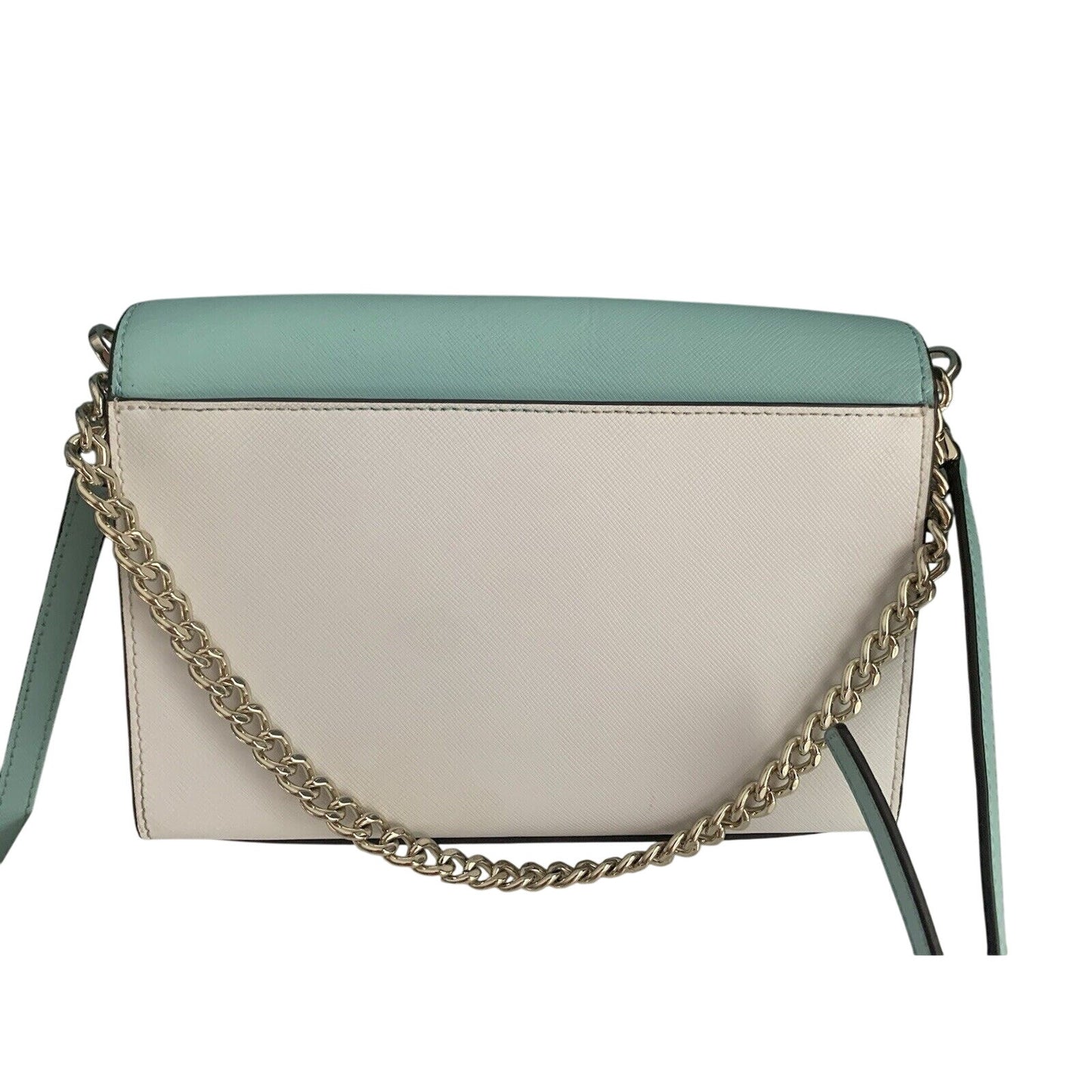 Kate Spade Carson Colorblock Convertible Crossbody Purse Aqua Poolside Gold New Condition
