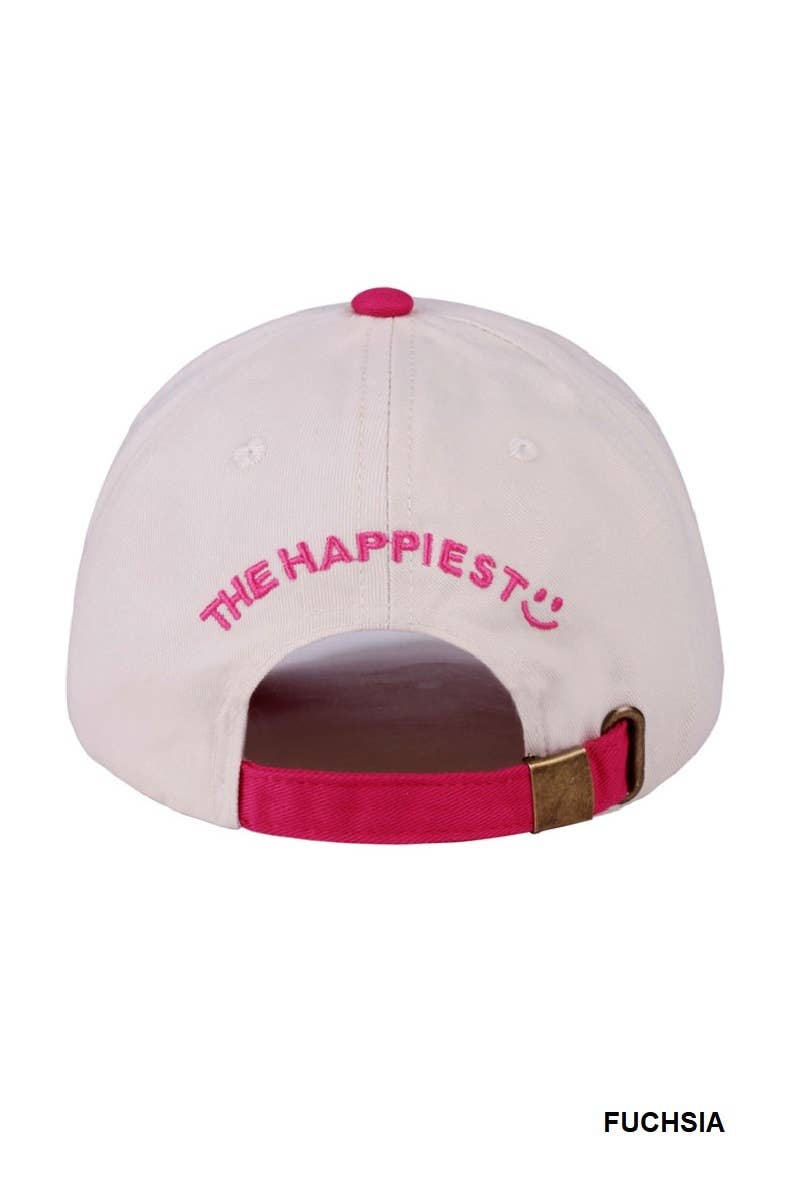 God's Favorite Two Tone Canvas Cotton Cap: FLORAL / 1(ONE SIZE)