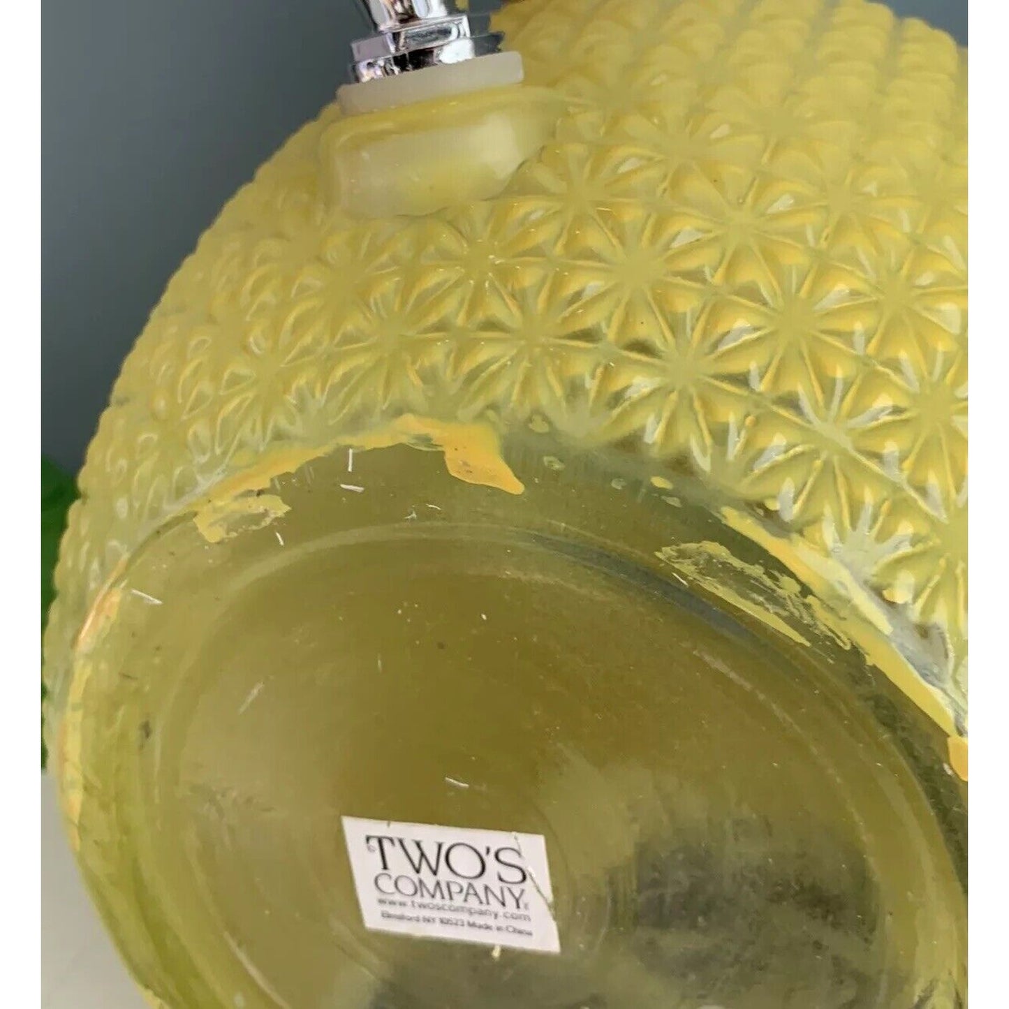 Two’s Company Pineapple Glass Beverage Dispenser