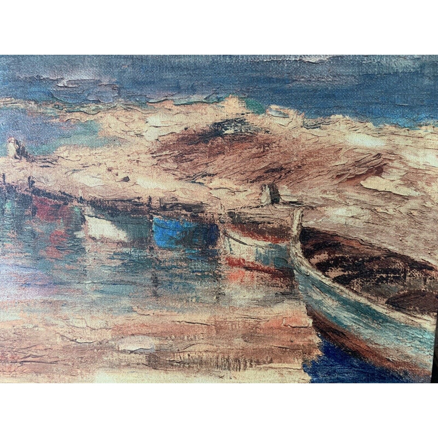 Creative Co-Op Canvas Wall Art 20”L x 17.5”W Decor Boat Mountain Nautical Nature