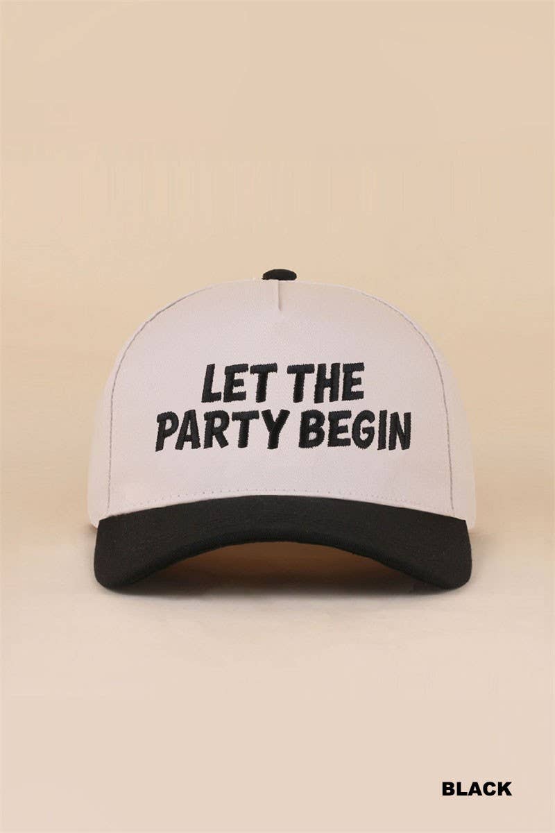 Let The Party Begin Two Tone Snapback Hat: DK FOREST / 1(ONE SIZE)