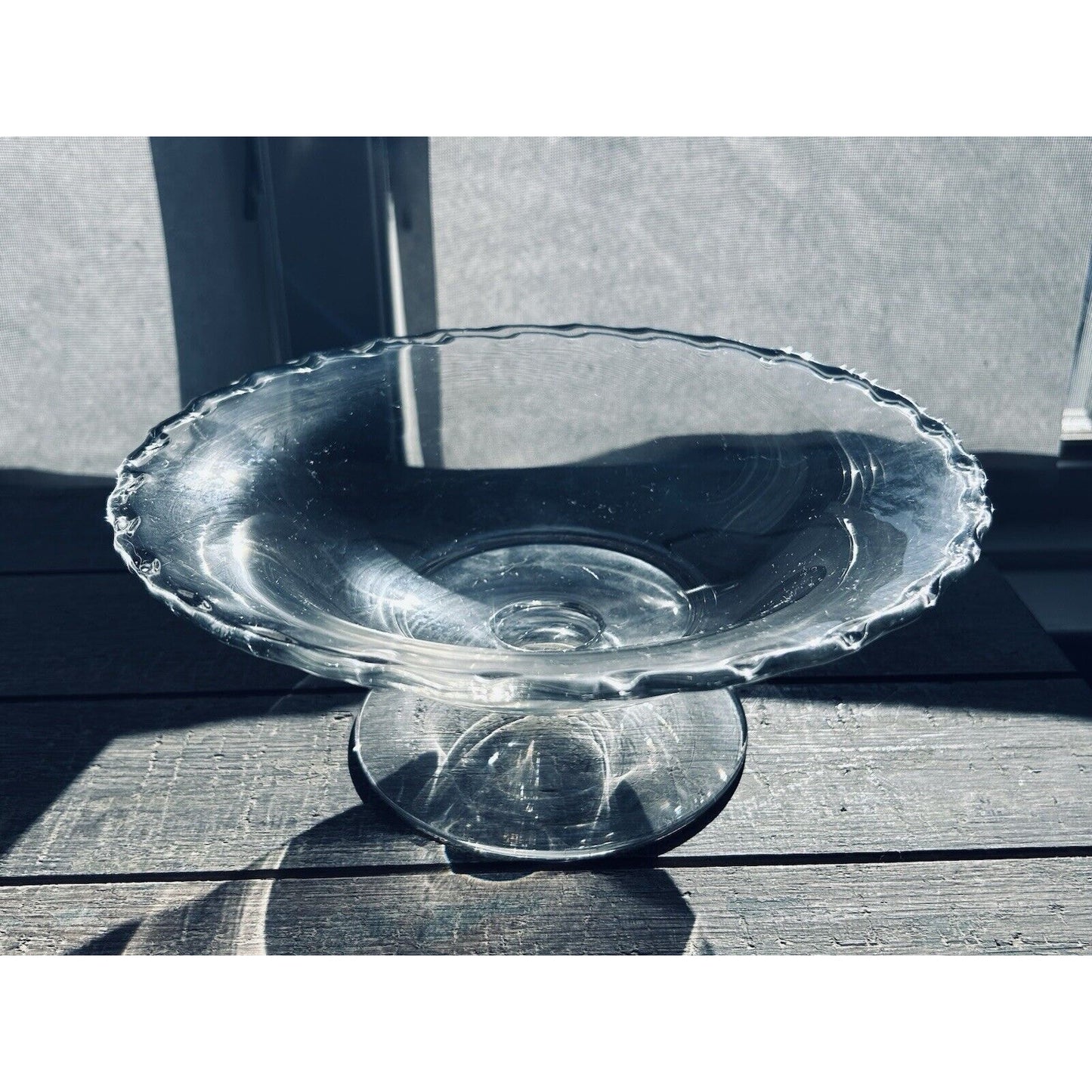 Vintage Fostoria Century Elegant Glass Bowl Footed Flared 10 3/4" Clear Compote