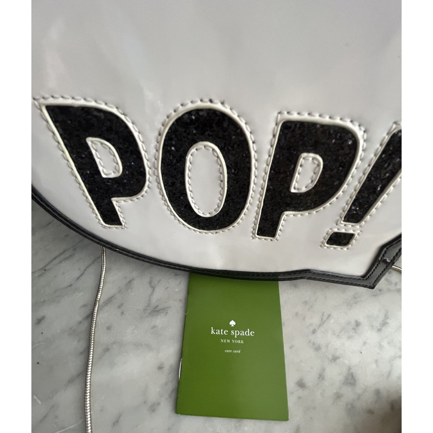 Kate Spade POP! Patent Leather Crossbody Pop Art Balloon Bubble Novelty Bag New