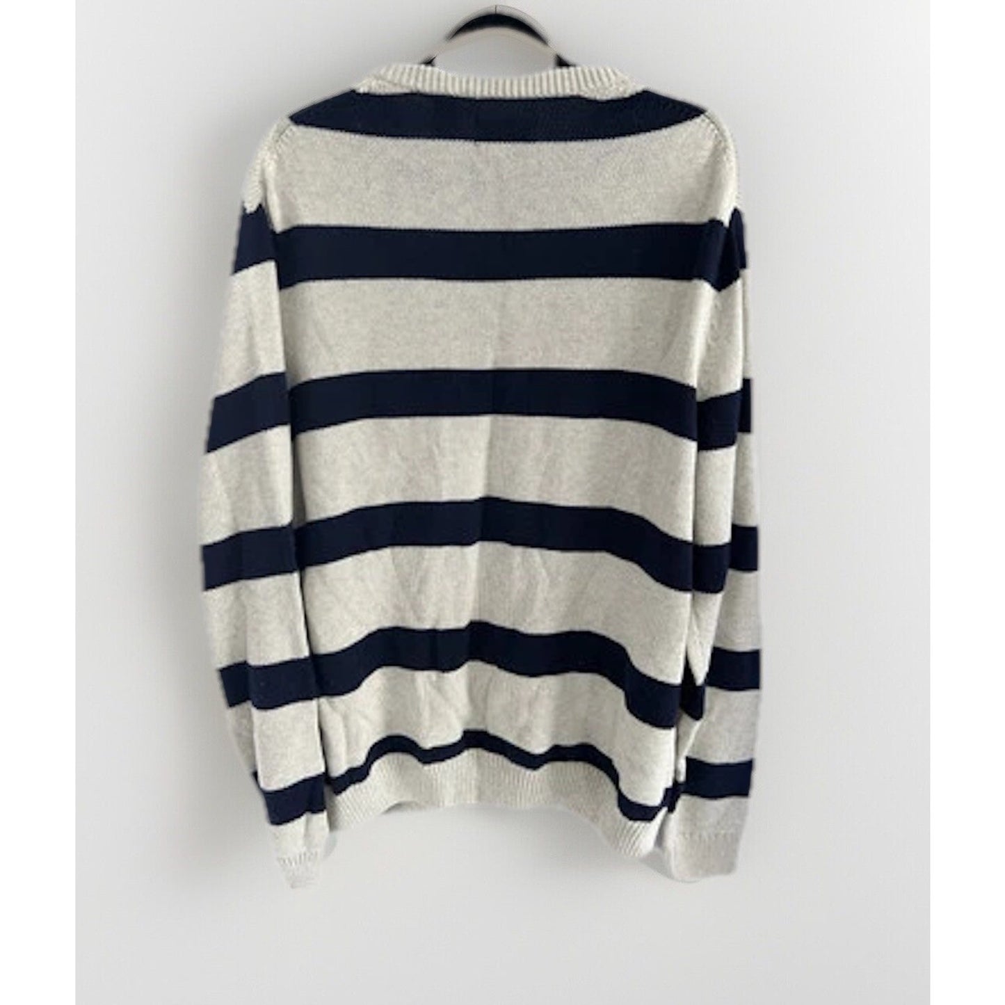 NWT Chaps (XL) Kent Arrow HTR Blue Striped Pullover Sweater Men's XL