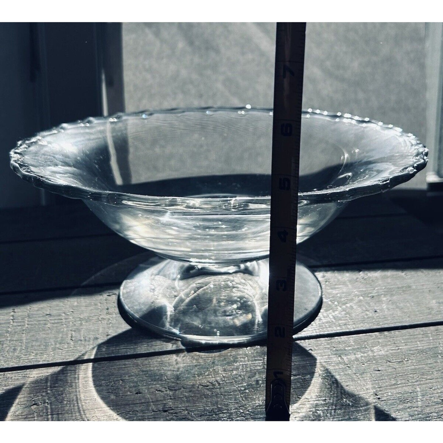 Vintage Fostoria Century Elegant Glass Bowl Footed Flared 10 3/4" Clear Compote