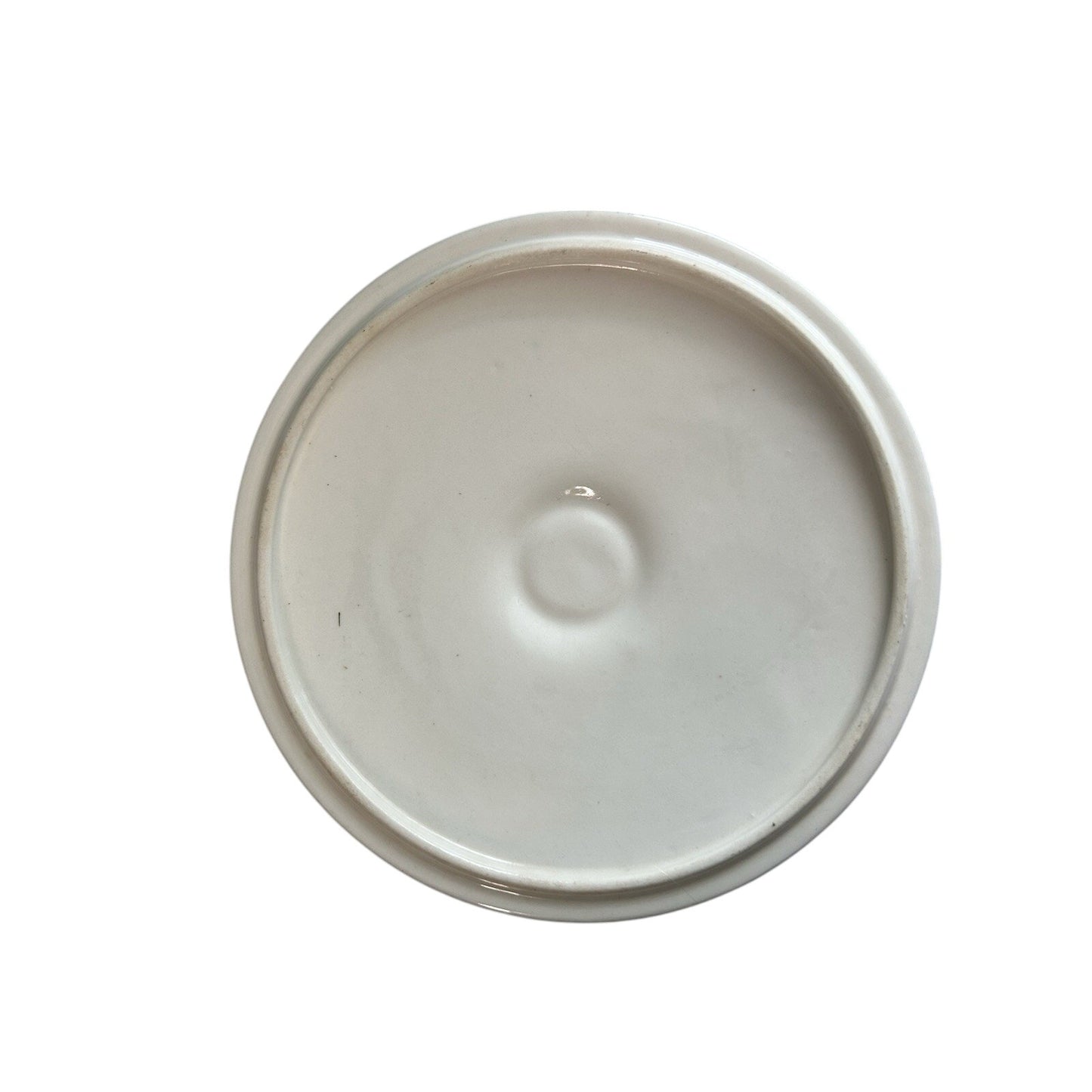 Royal Currier & Ives Blue White Ironstone Covered Casserole Dish Handles Vintage