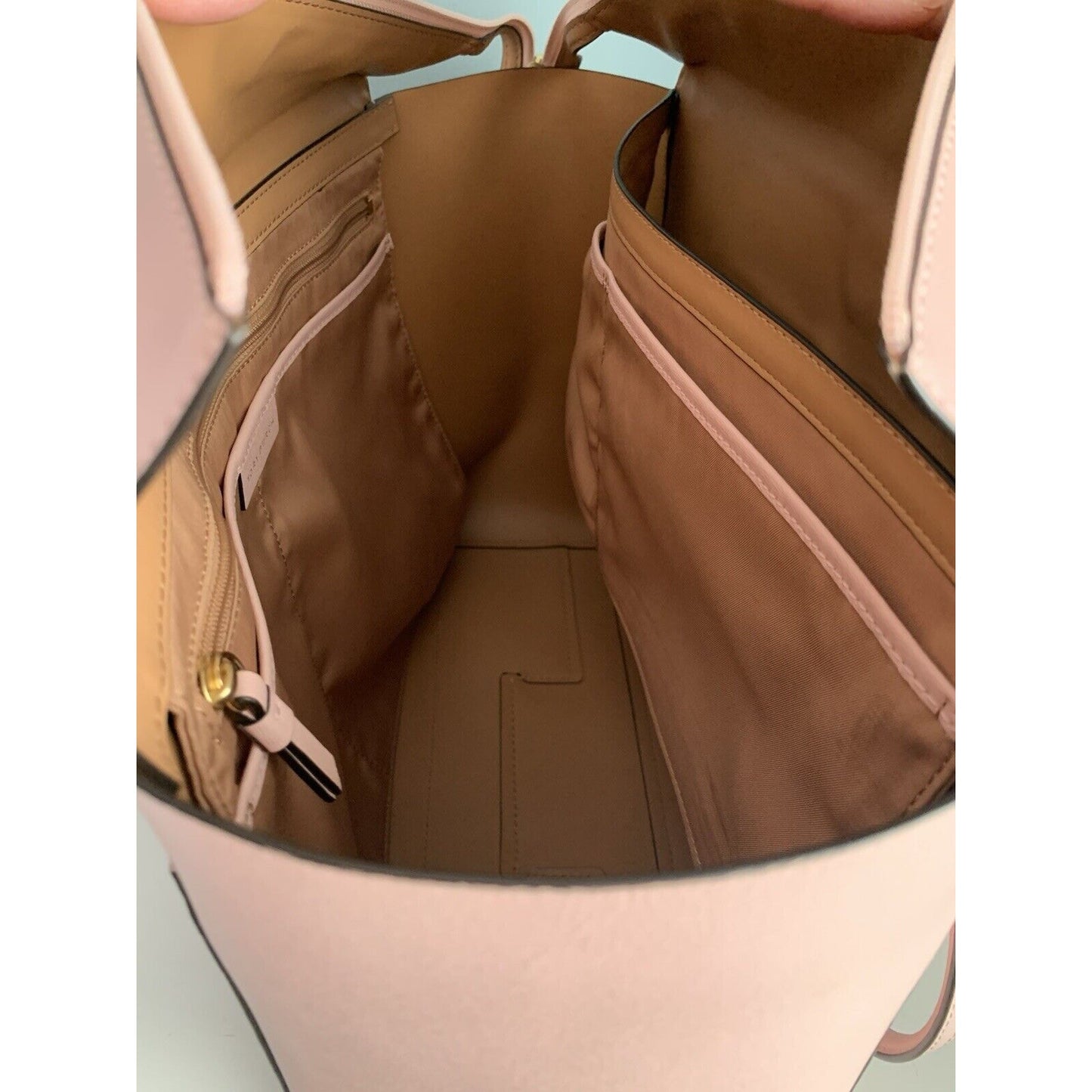 Tory Burch Blush Pink Parker Large Tote Bag Shoulder Purse Handbag New Condition