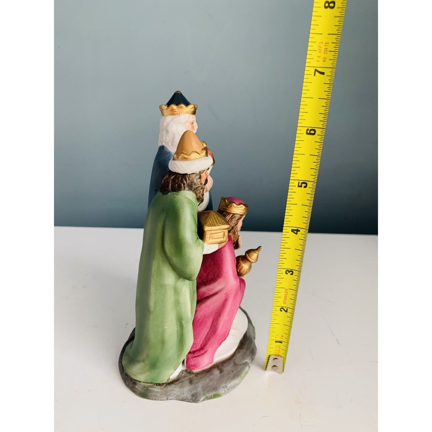 Vintage Nativity 3 Three Wise Men 6 1/2" Figures By HomCo 1995 Christmas