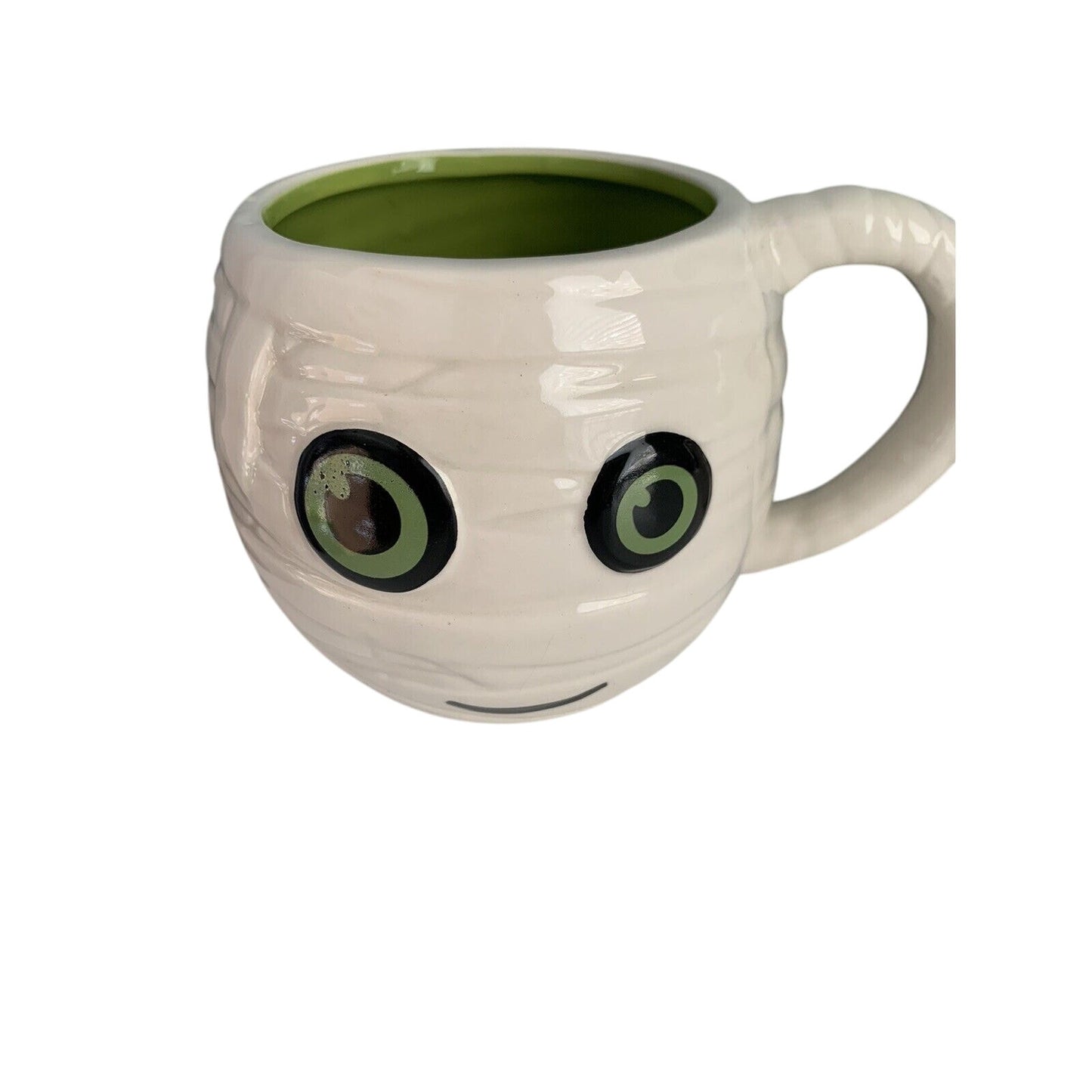 NWT (2) Boston Warehouse 2015 Halloween MUMMY Porcelain Coffee Mug Cup Set New