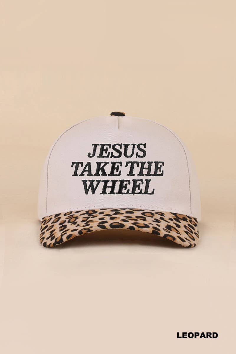 Jesus Take The Wheel Two Tone Snapback Hat: PAISLEY BLACK / 1(ONE SIZE)