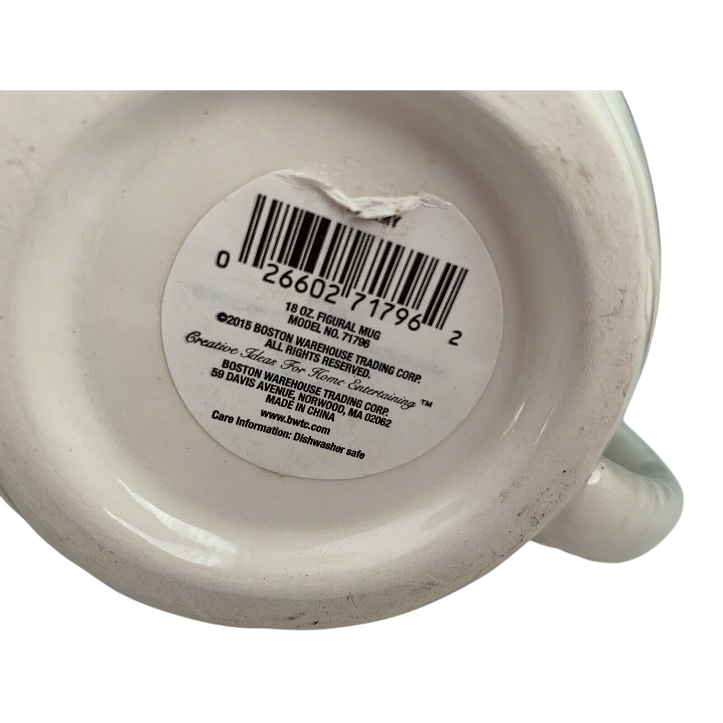 NWT (2) Boston Warehouse 2015 Halloween MUMMY Porcelain Coffee Mug Cup Set New