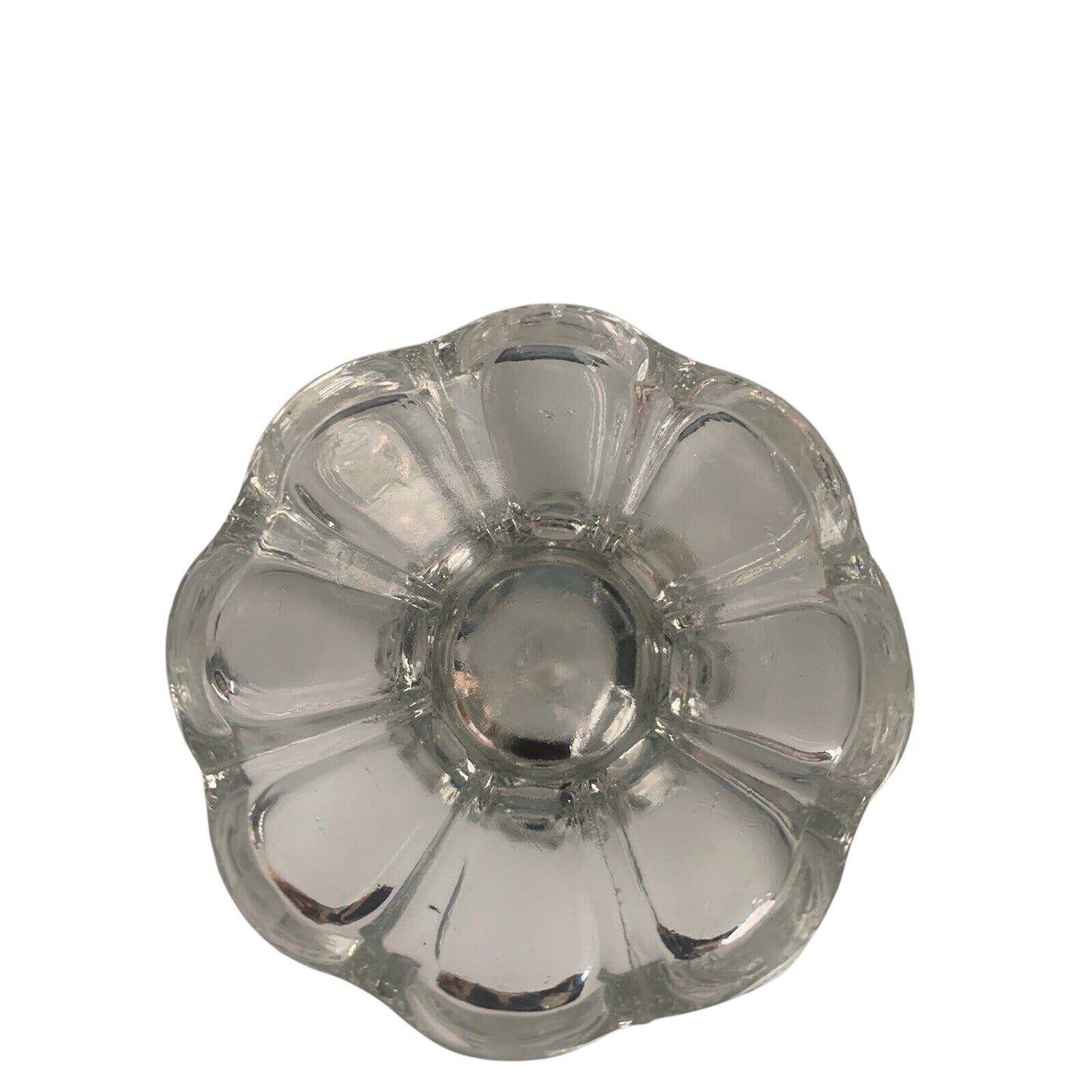 Toscana Bohemia Crystal Vase Layered Flower Petal Design Frosted Accents