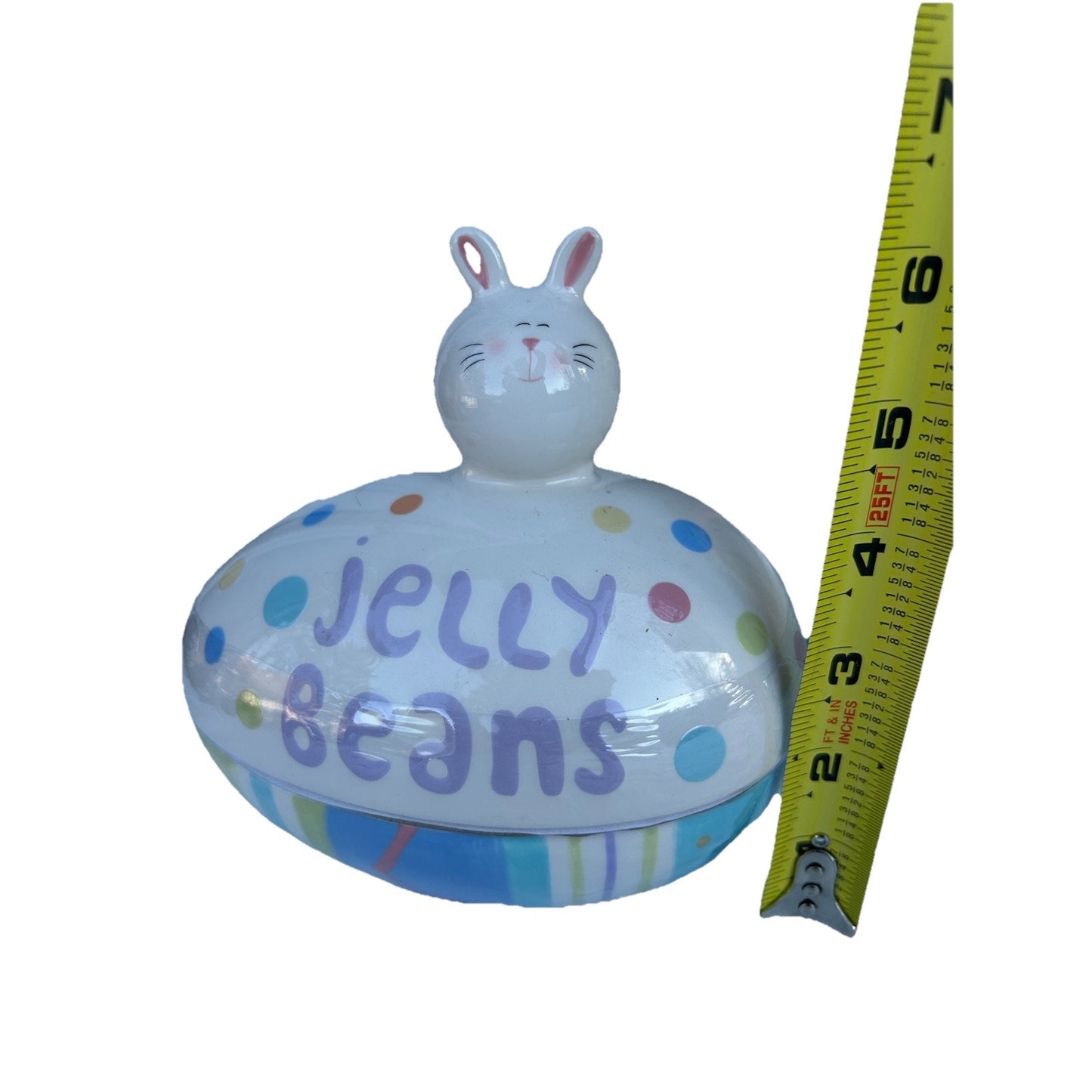 Lot of 3 Ceramic Easter Candy Dishes 2 Baskets and 1 Jelly Bean Lid Dish Bundle