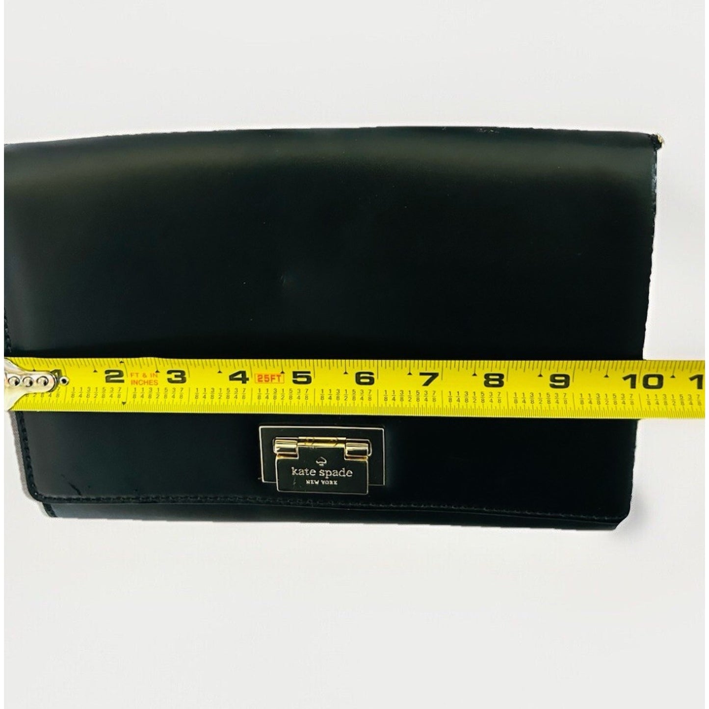 Kate Spade Harwood Place Fiona Leather New Square Shoulder Crossbody Black NWT