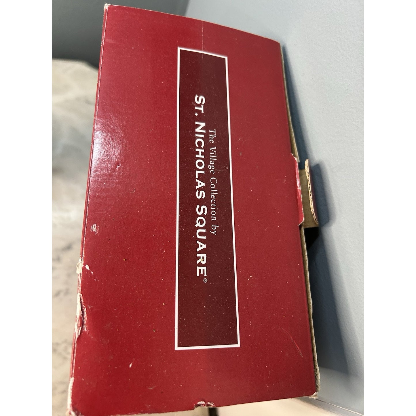 St Nicholas Square Village Collection 6" & 8" Pine Trees Hand Painted w/ Box